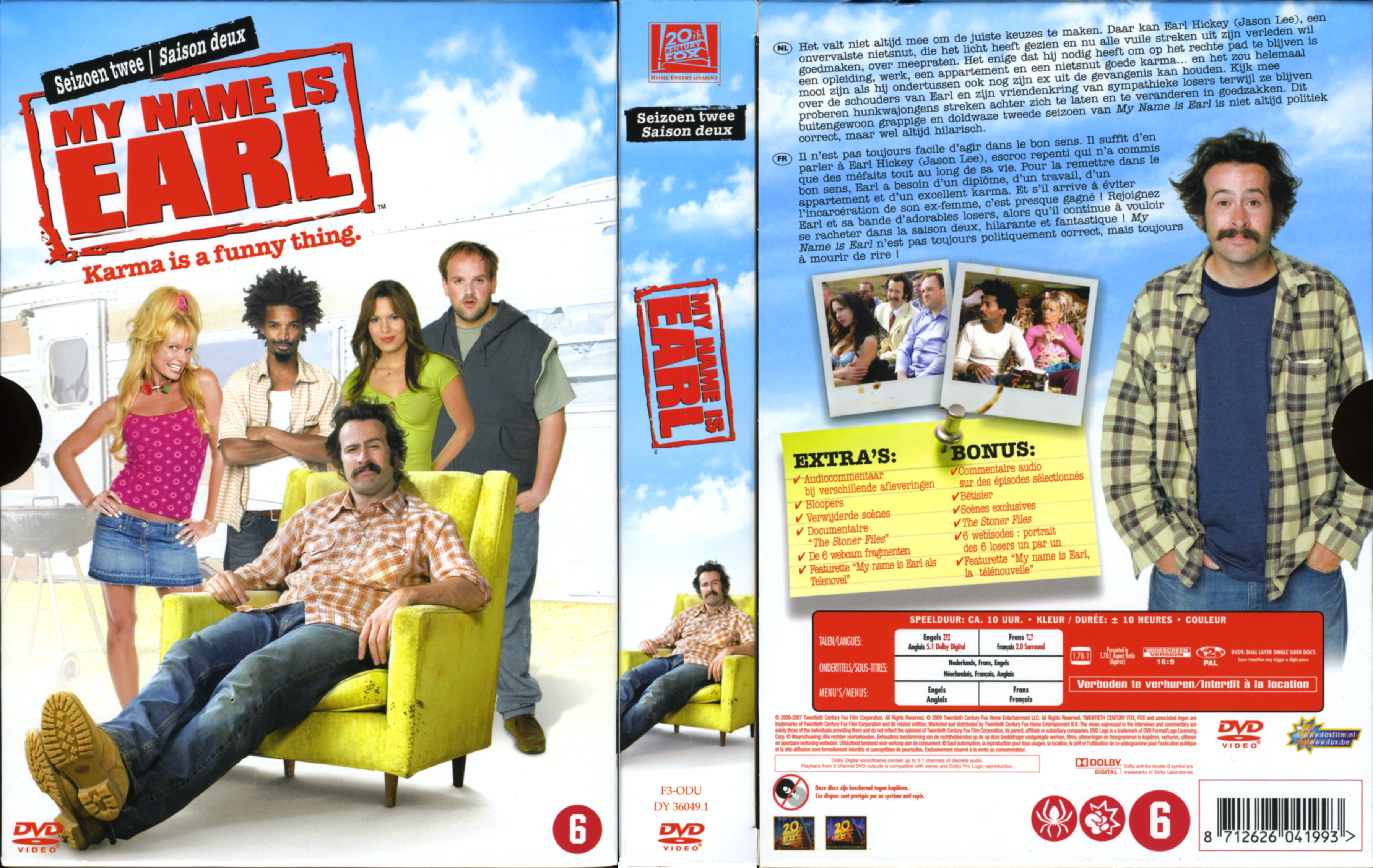 Jaquette DVD My name is Earl Saison 2 COFFRET