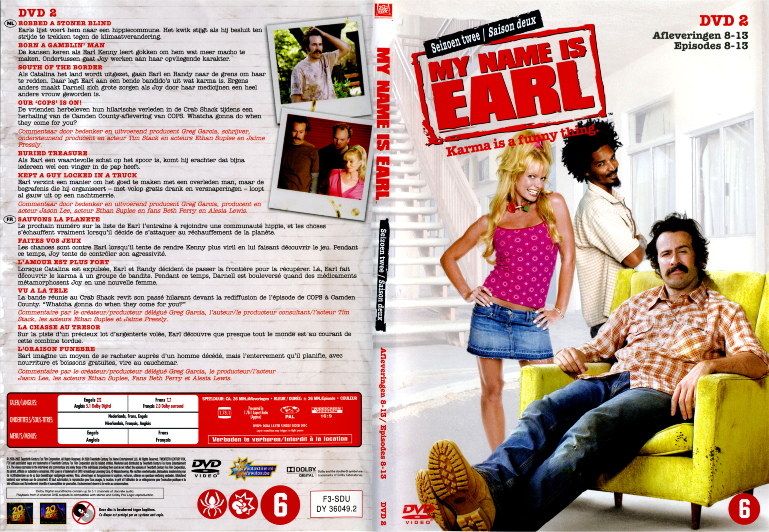 Jaquette DVD My name is Earl Saison 2 DVD 2