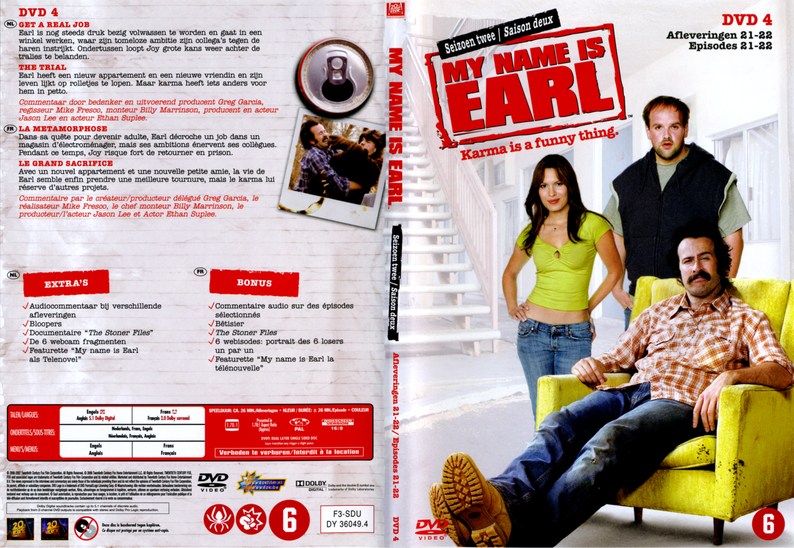 Jaquette DVD My name is Earl Saison 2 DVD 4