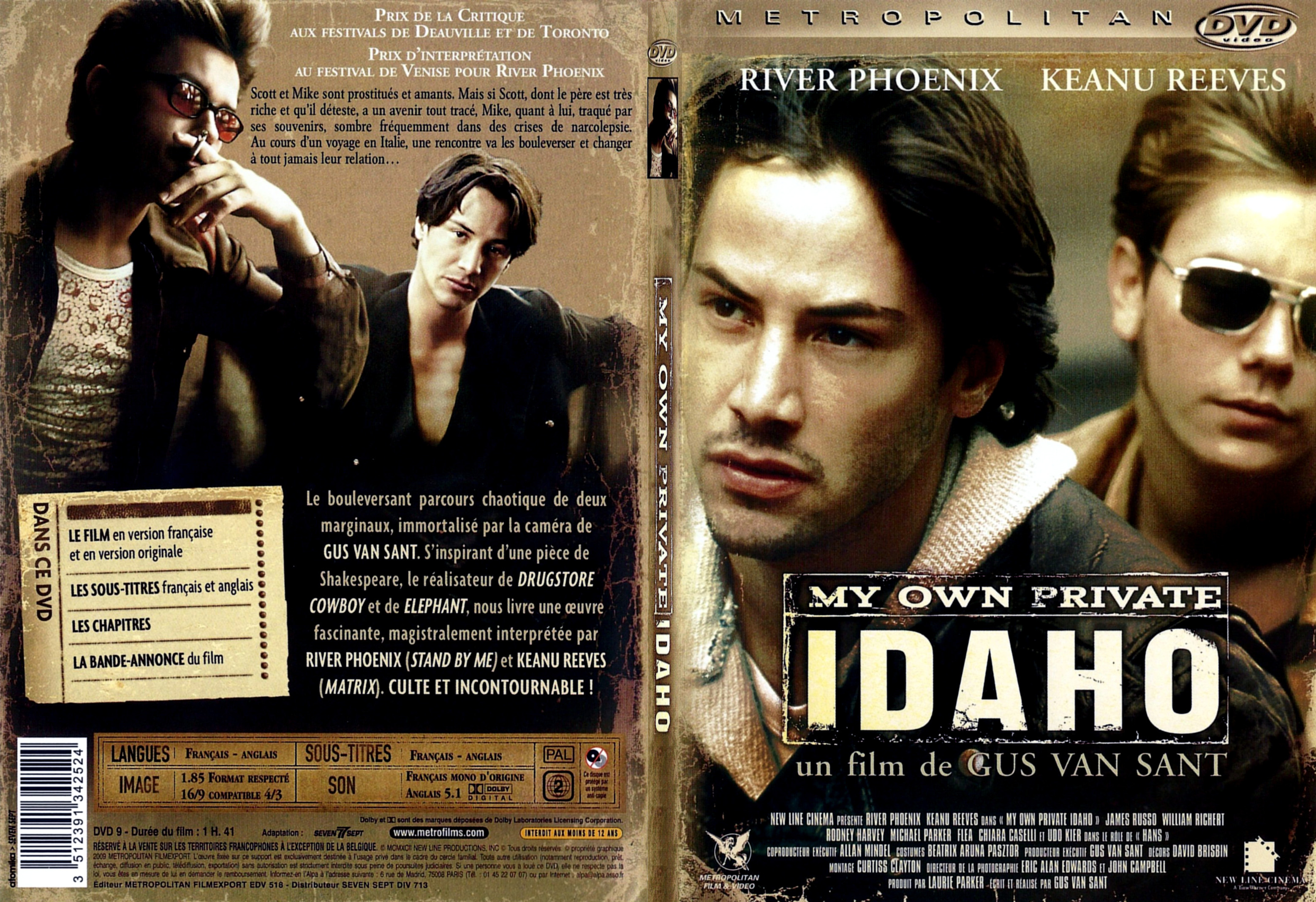 Jaquette DVD My own private Idaho - SLIM v2