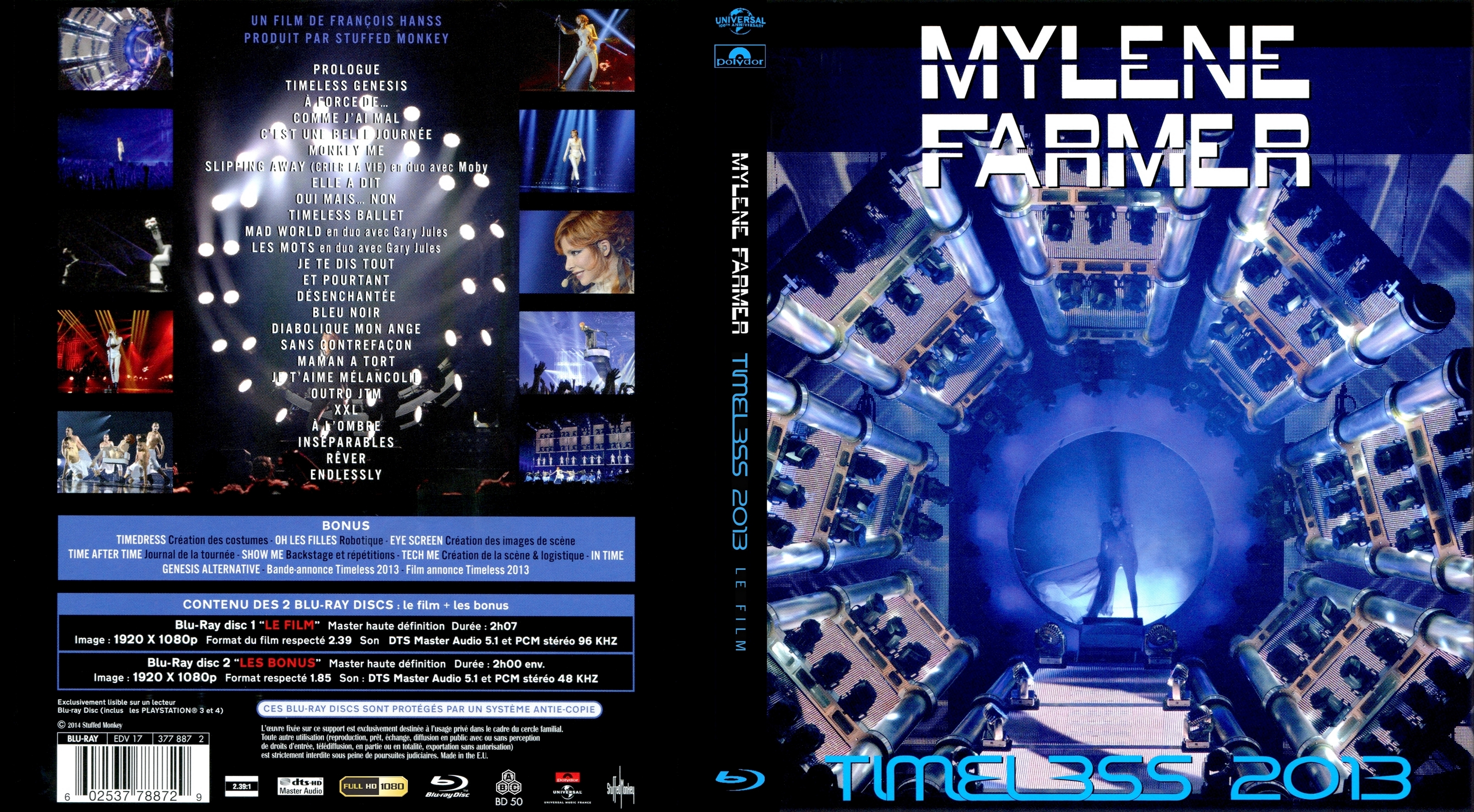 Jaquette DVD Mylne Farmer - Timeless (BLU-RAY)