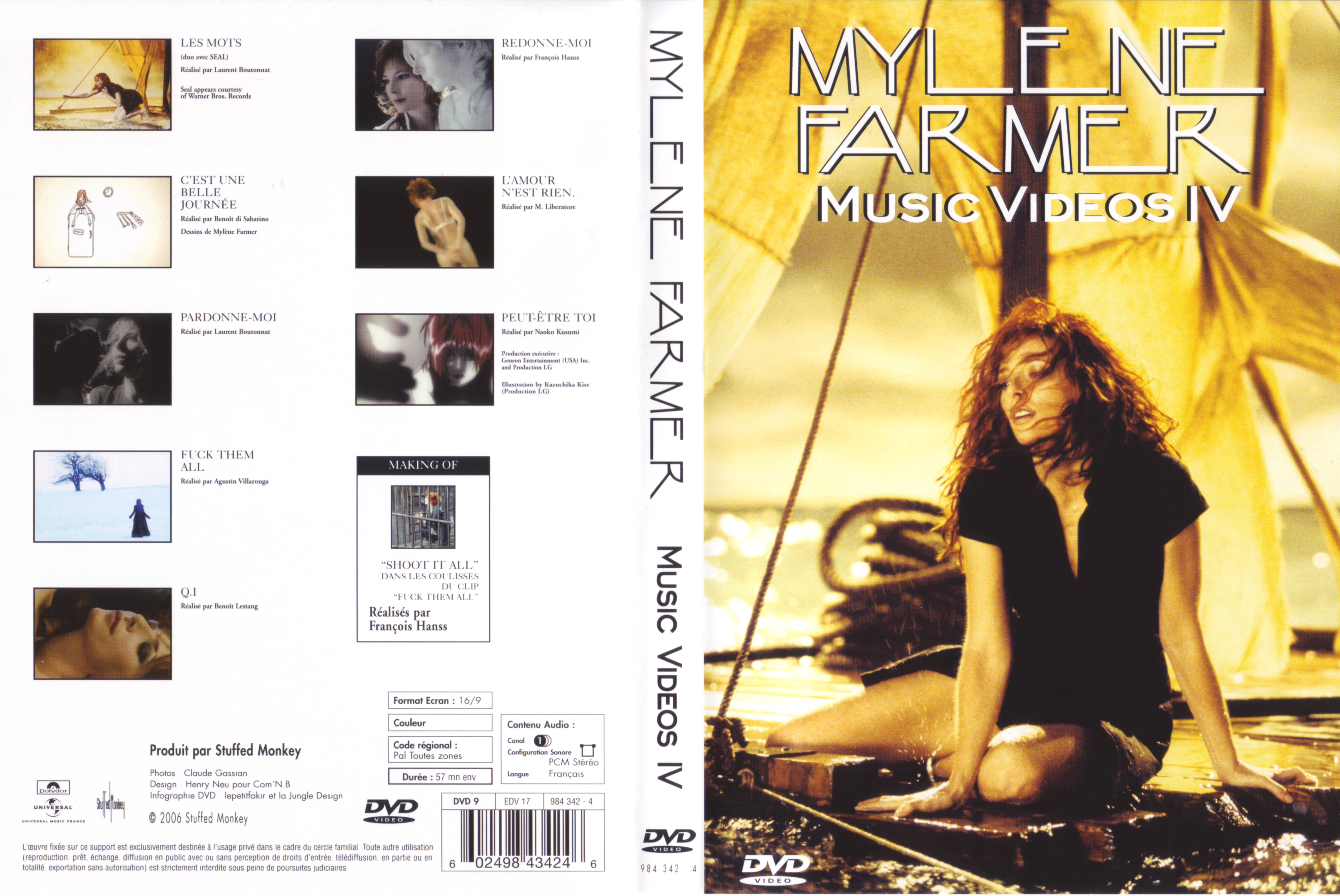 Jaquette DVD Mylene Farmer music video 4