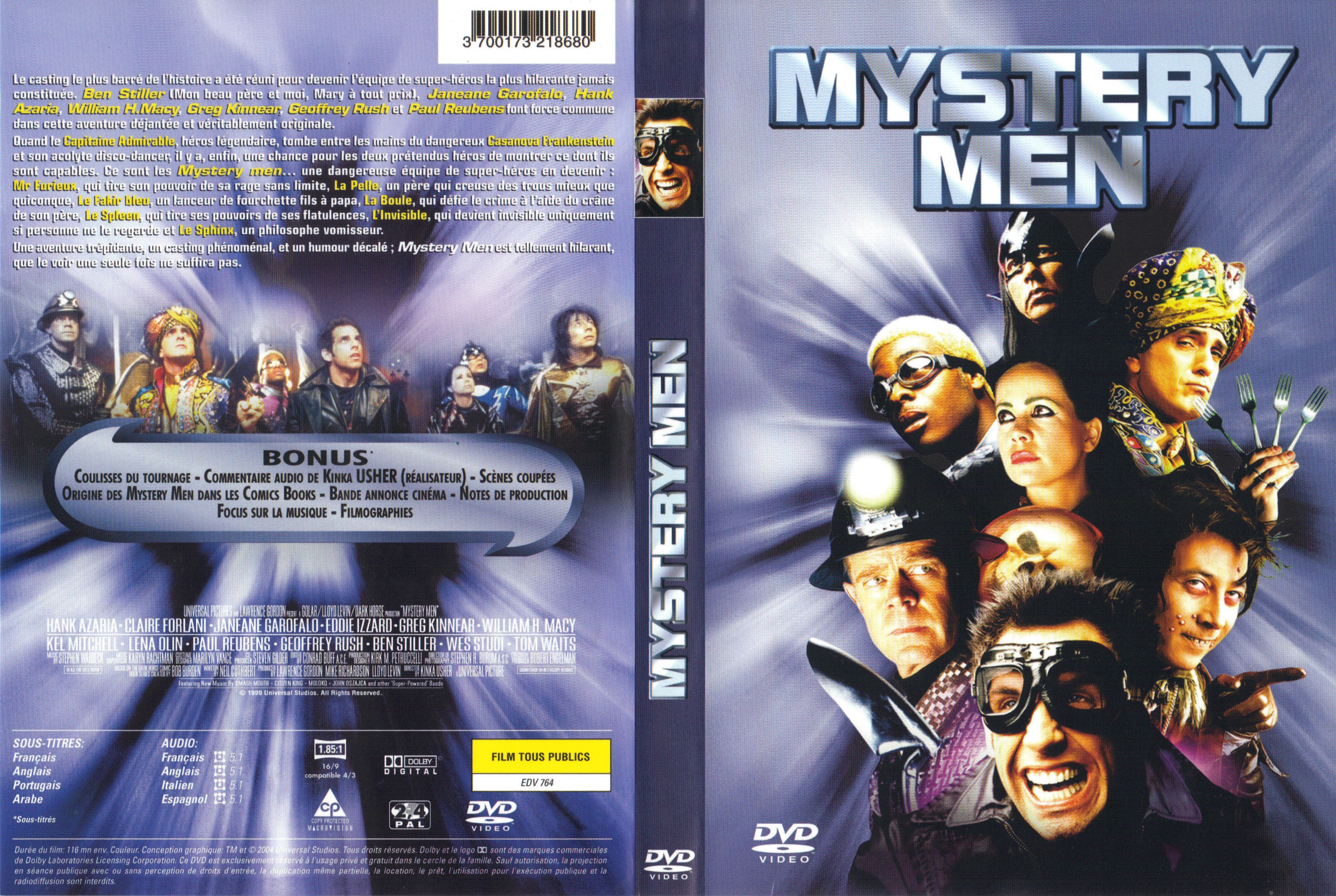 Jaquette DVD Mystery Men v2