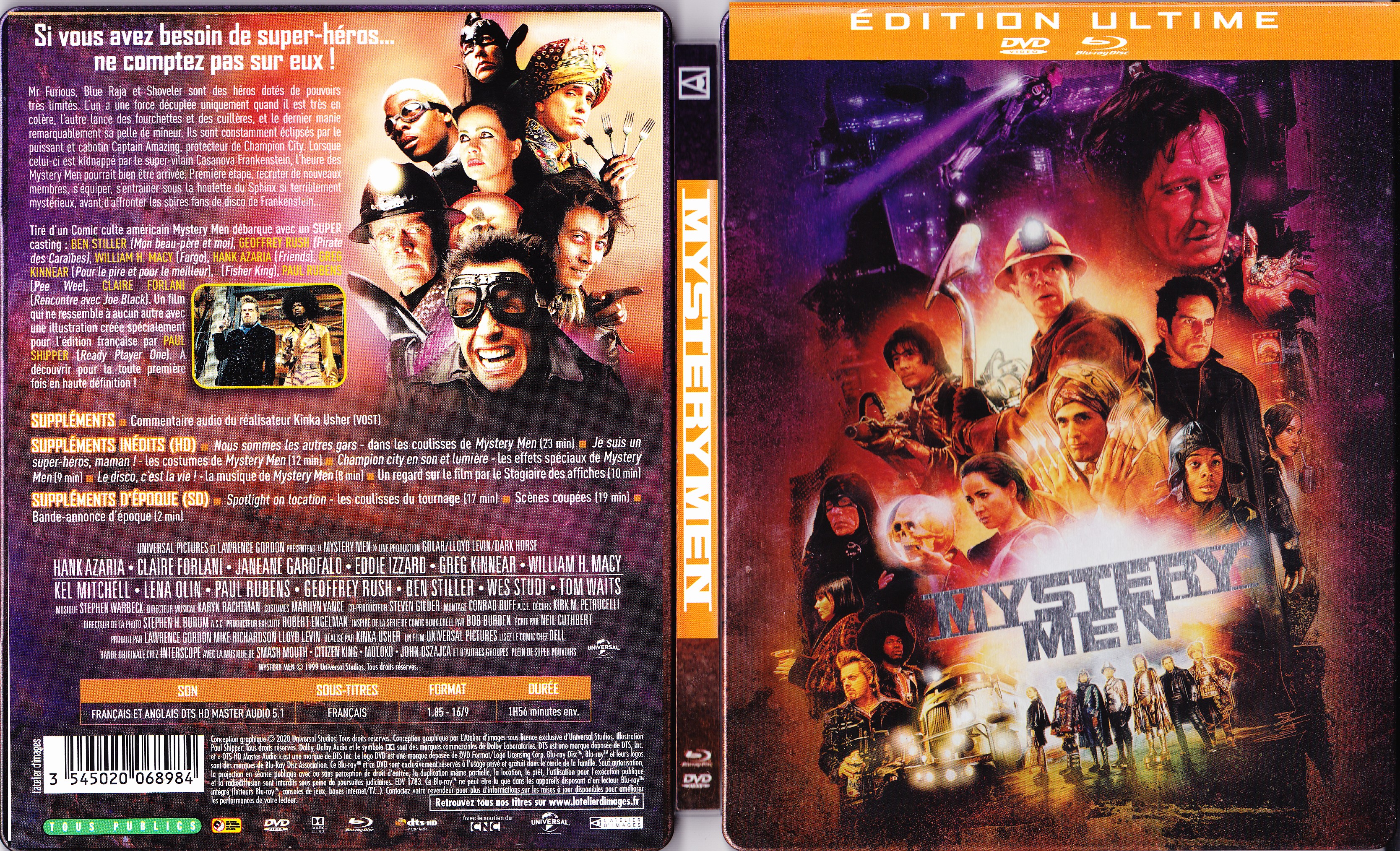 Jaquette DVD Mystery men (BLU-RAY)