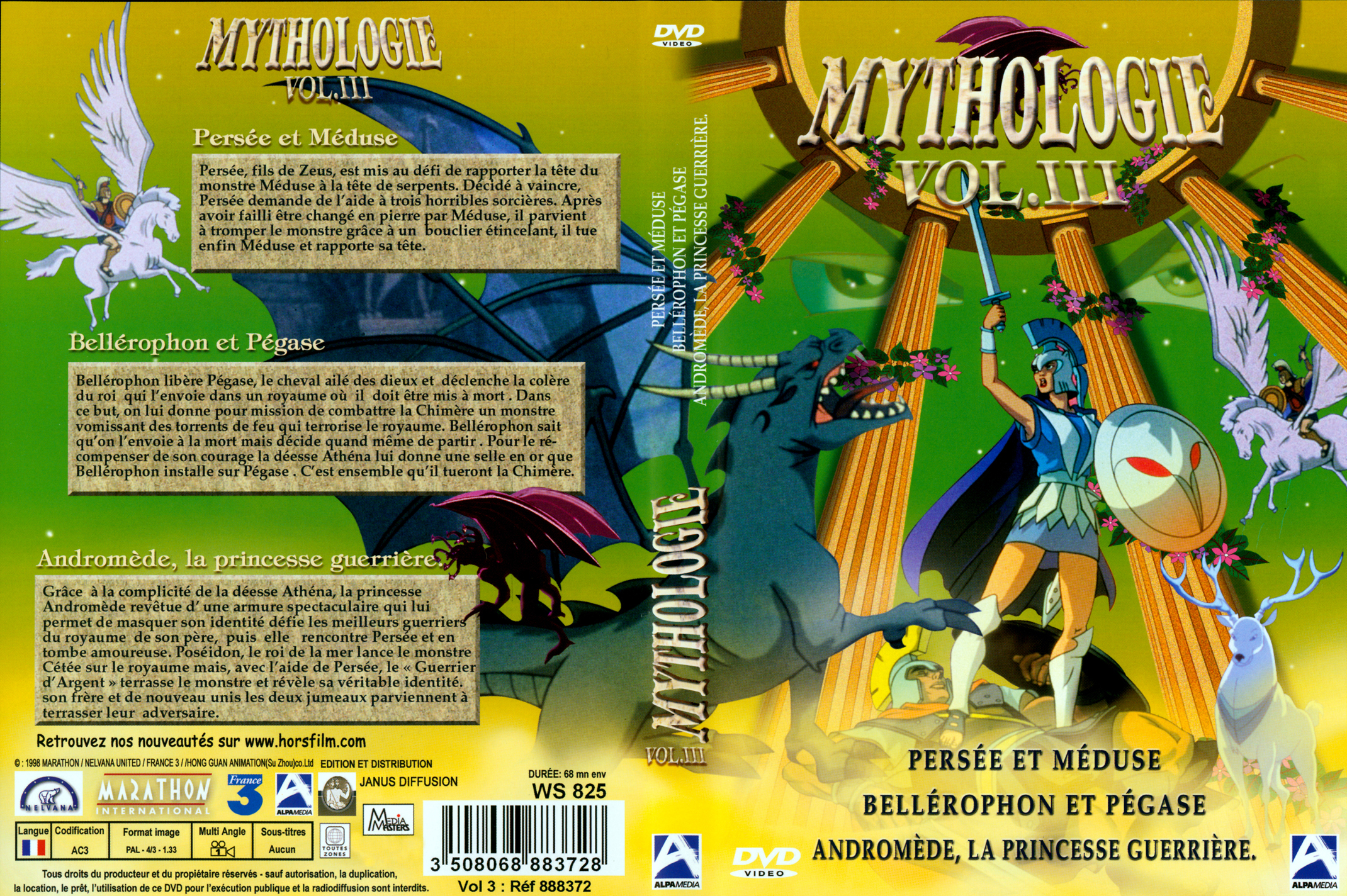 Jaquette DVD Mythologie Vol 03