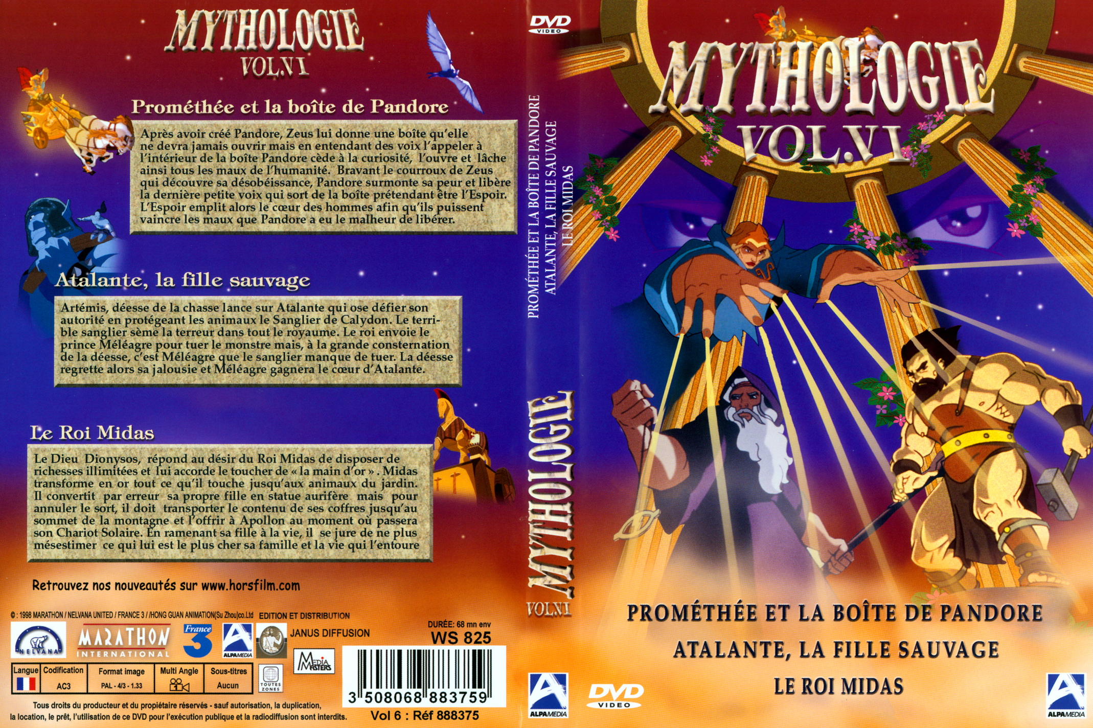 Jaquette DVD Mythologie Vol 06