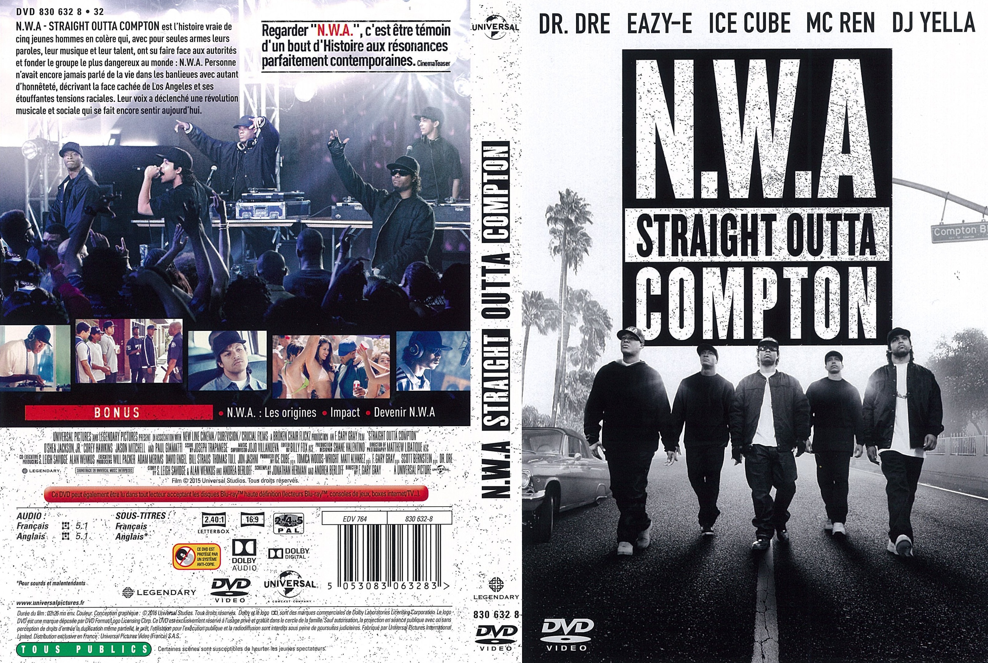 Jaquette DVD N.W.A Straight Outta Compton