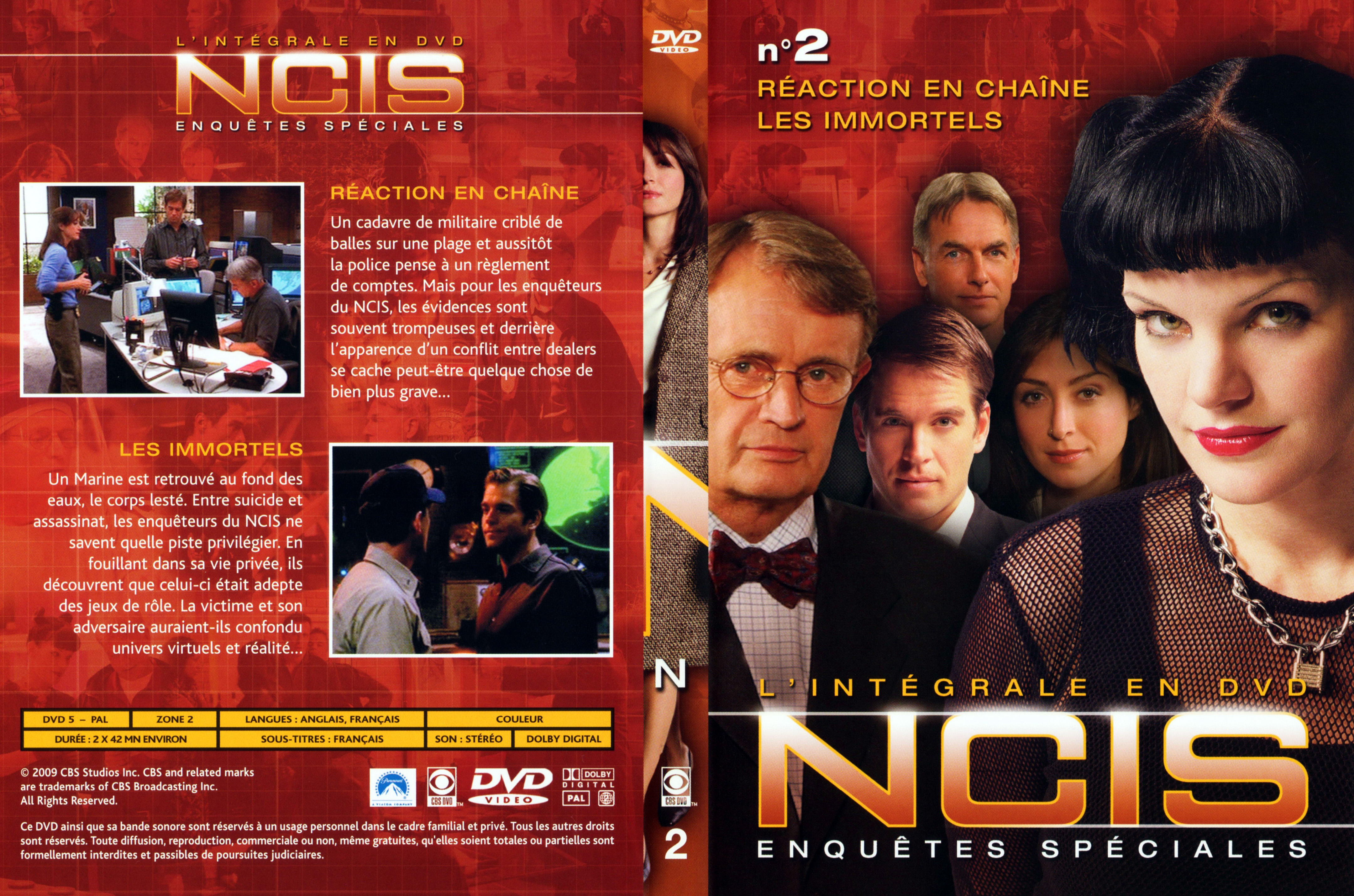 Jaquette DVD NCIS Integrale DVD 2