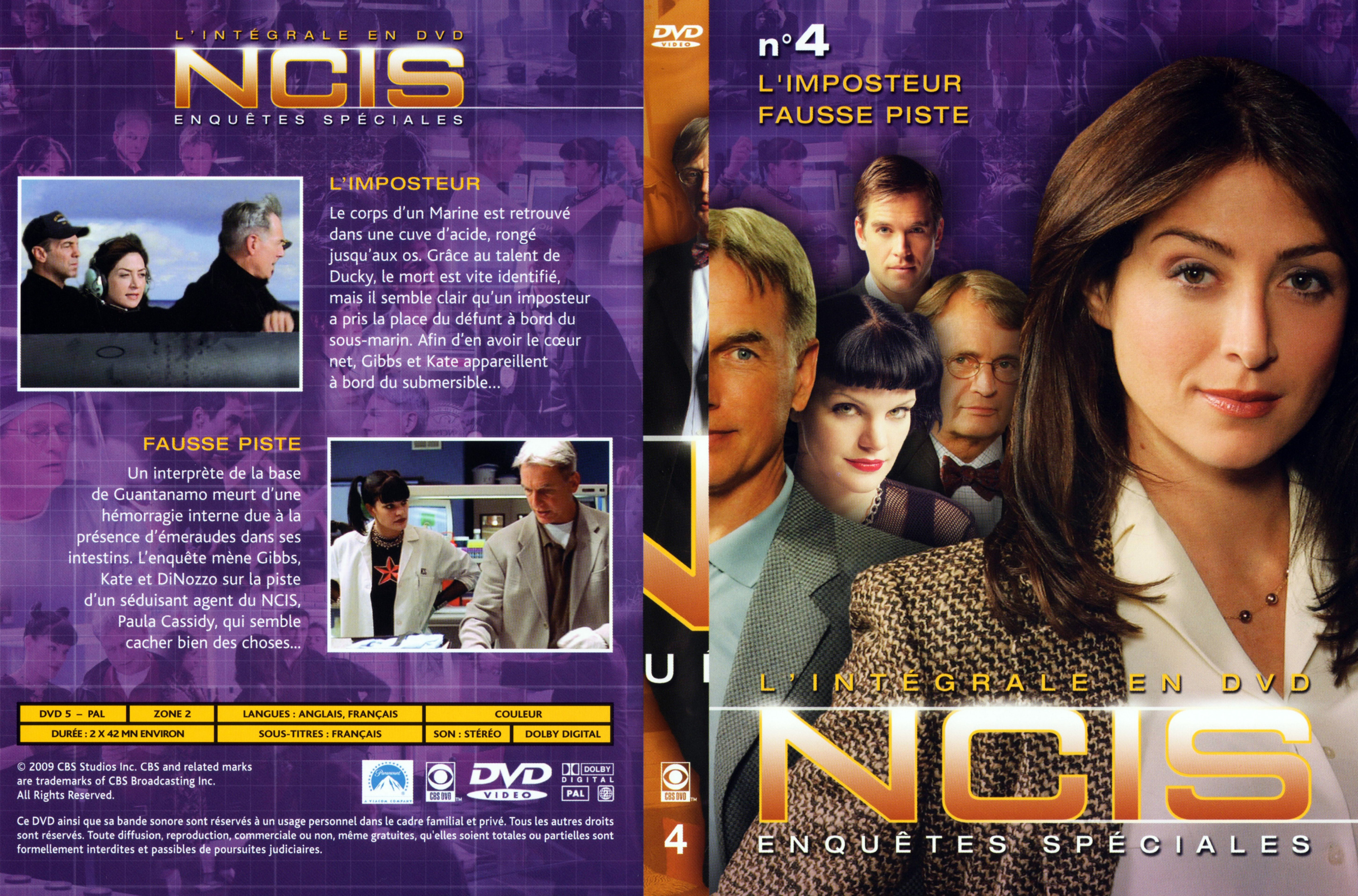 Jaquette DVD NCIS Integrale DVD 4