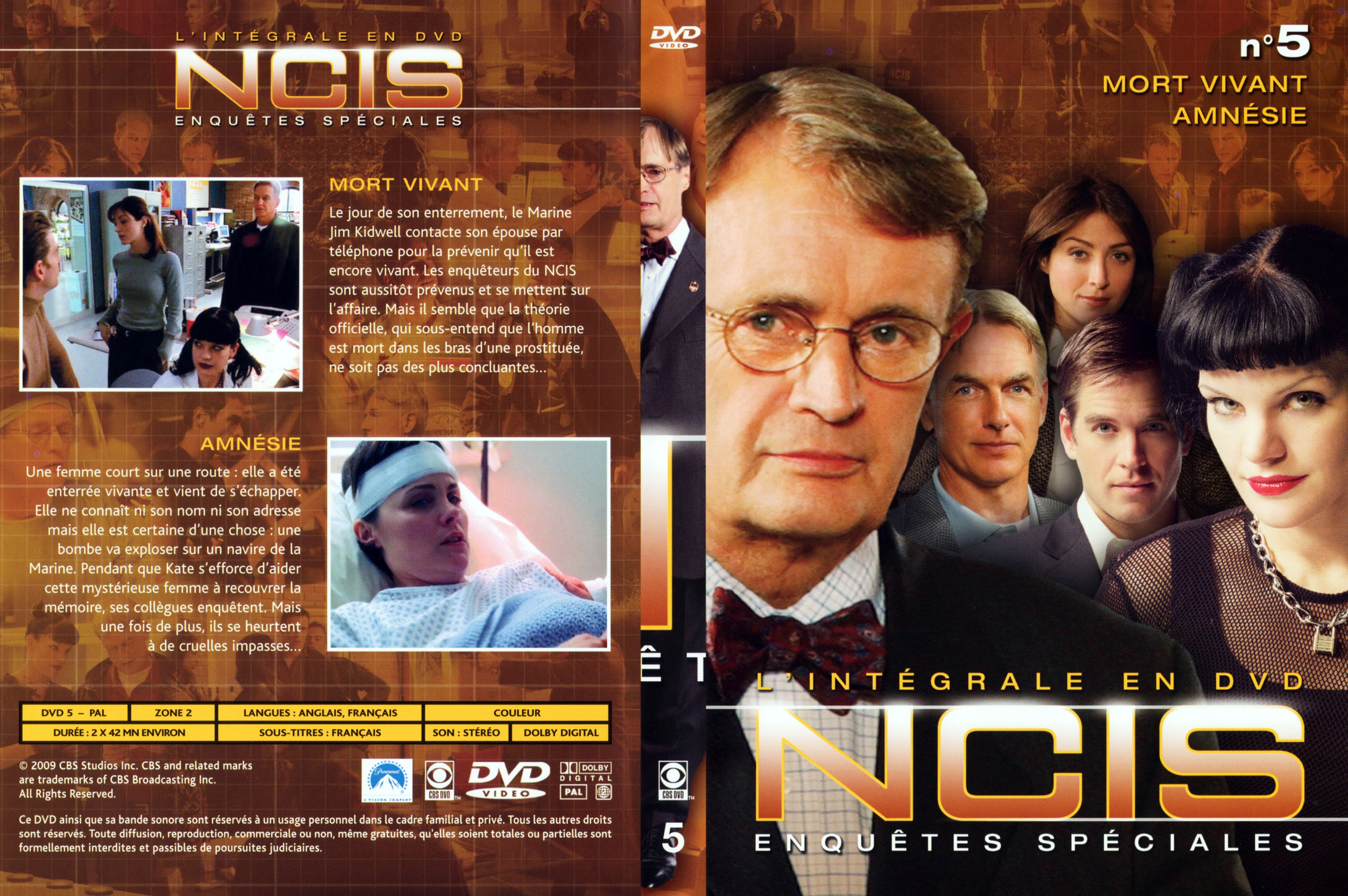 Jaquette DVD NCIS Integrale DVD 5
