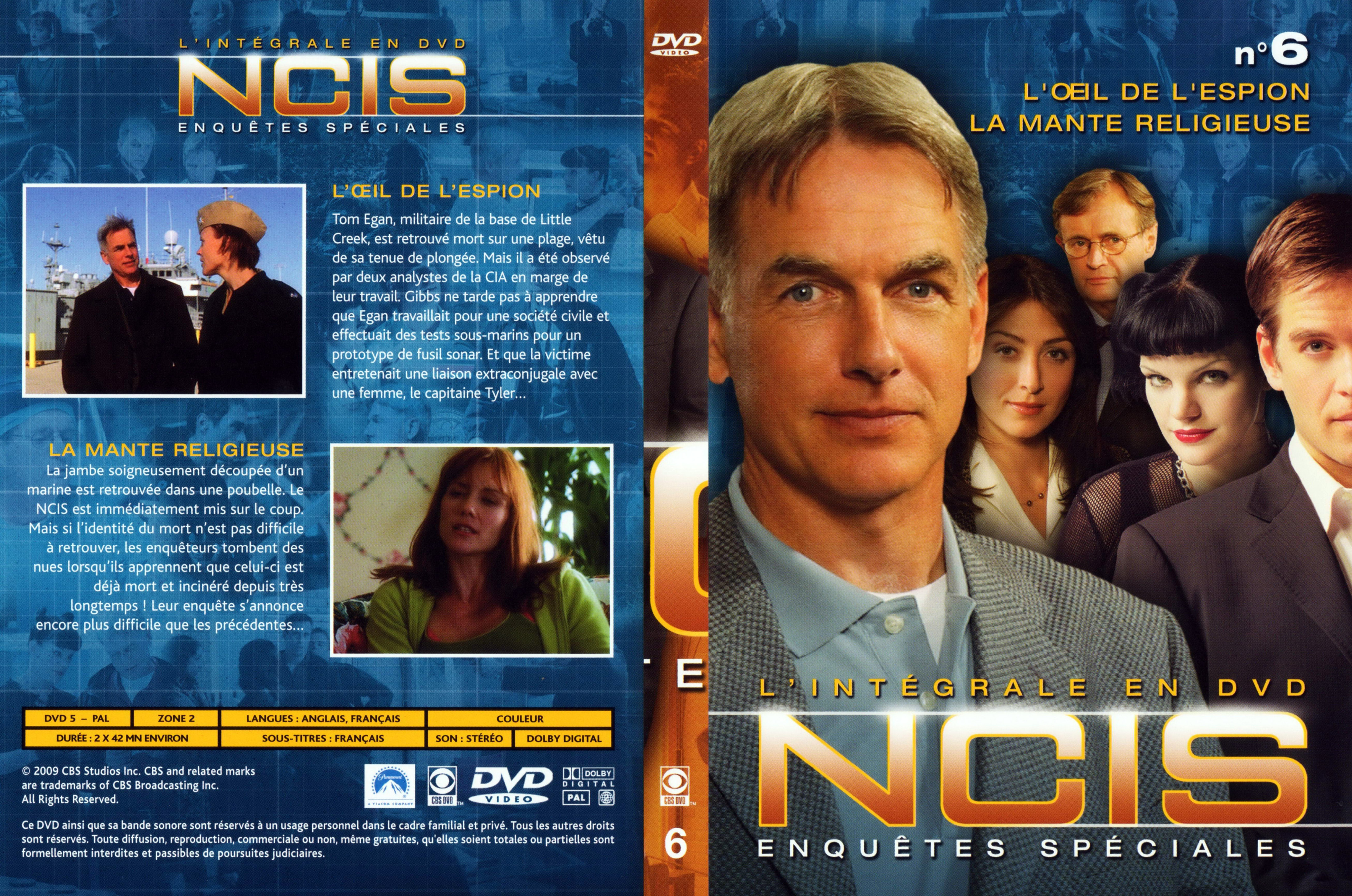 Jaquette DVD NCIS Integrale DVD 6