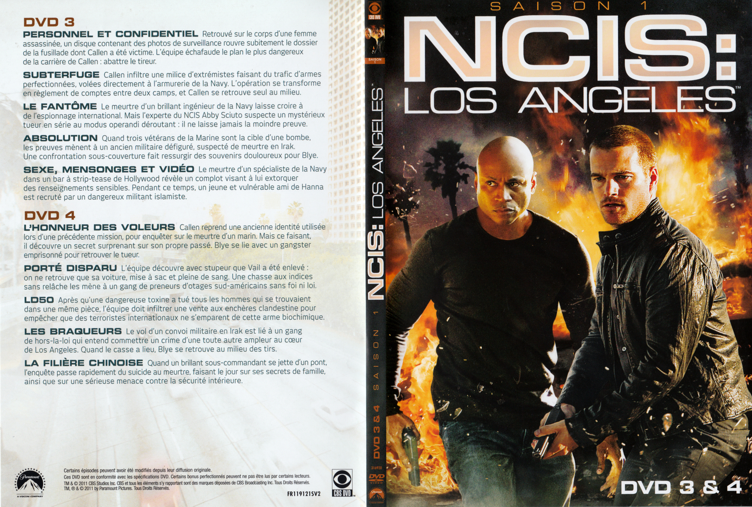 Jaquette DVD NCIS Los Angeles Saison 1 DVD 2