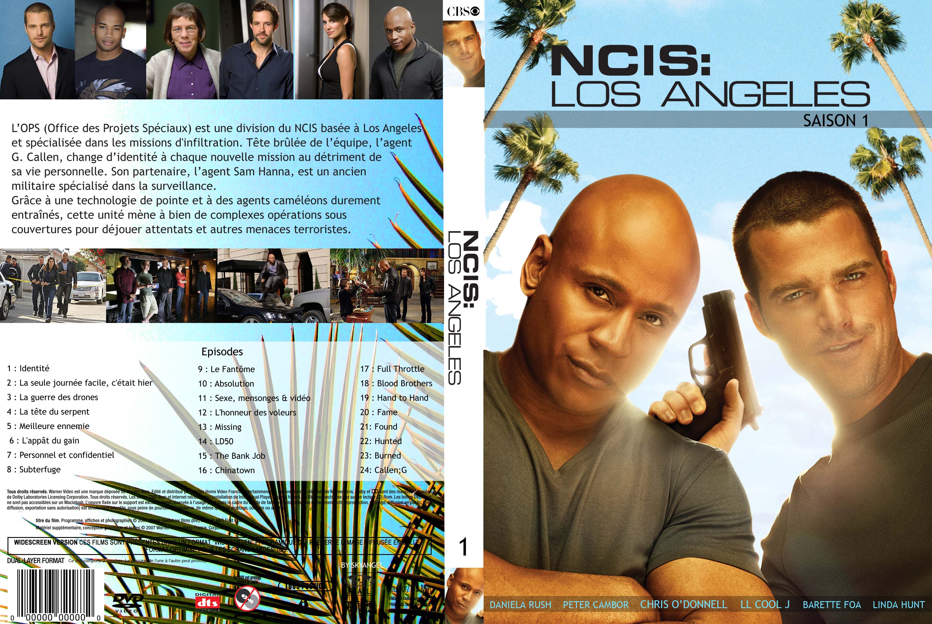Jaquette DVD NCIS Los Angeles Saison 1 custom