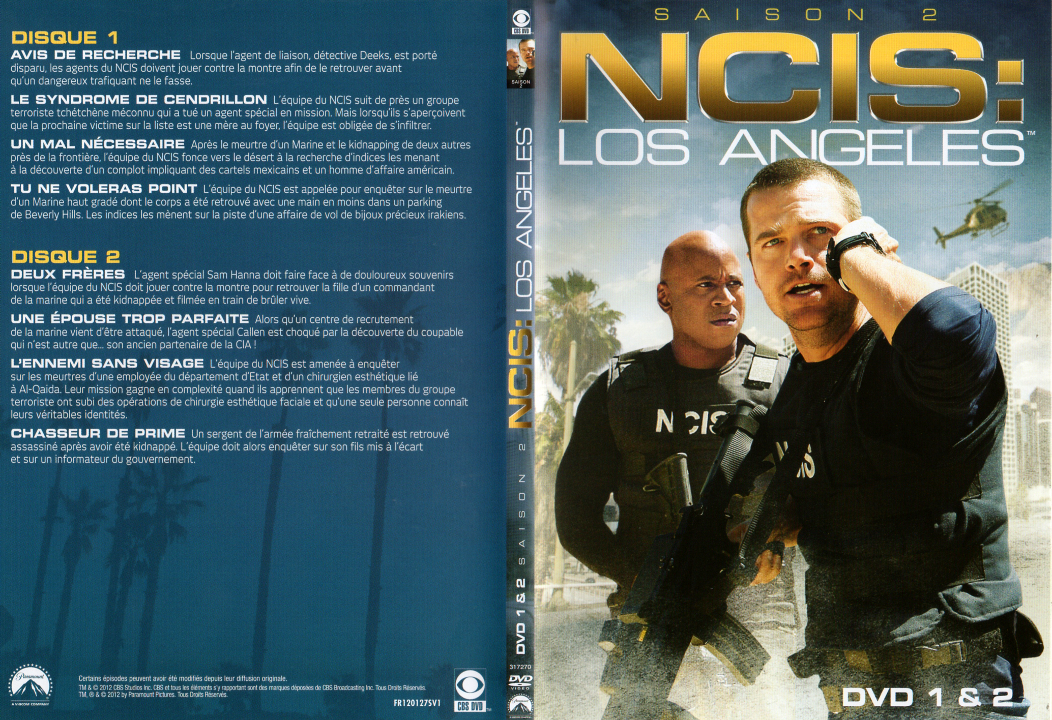 Jaquette DVD NCIS Los Angeles Saison 2 DVD 1