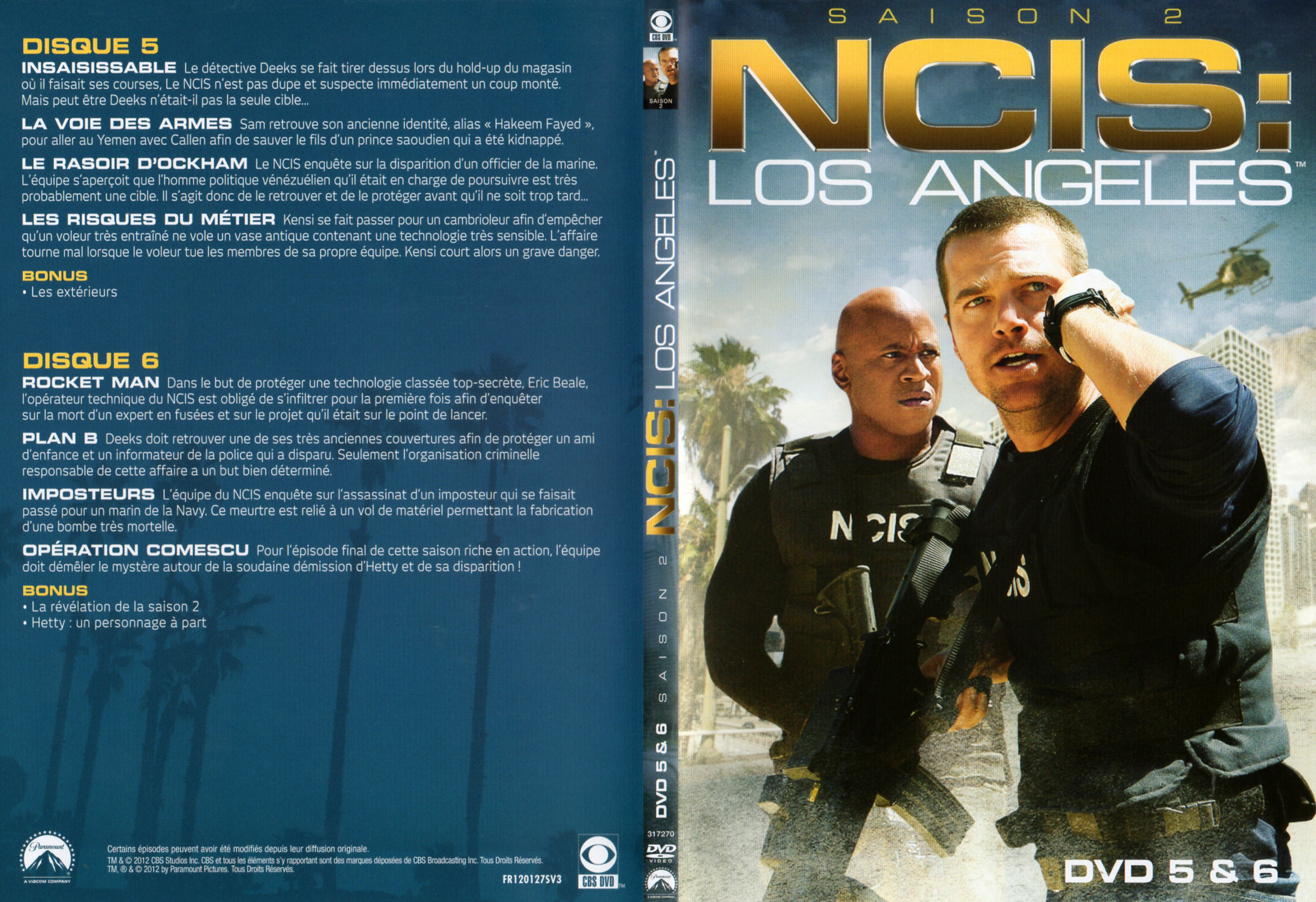 Jaquette DVD NCIS Los Angeles Saison 2 DVD 3