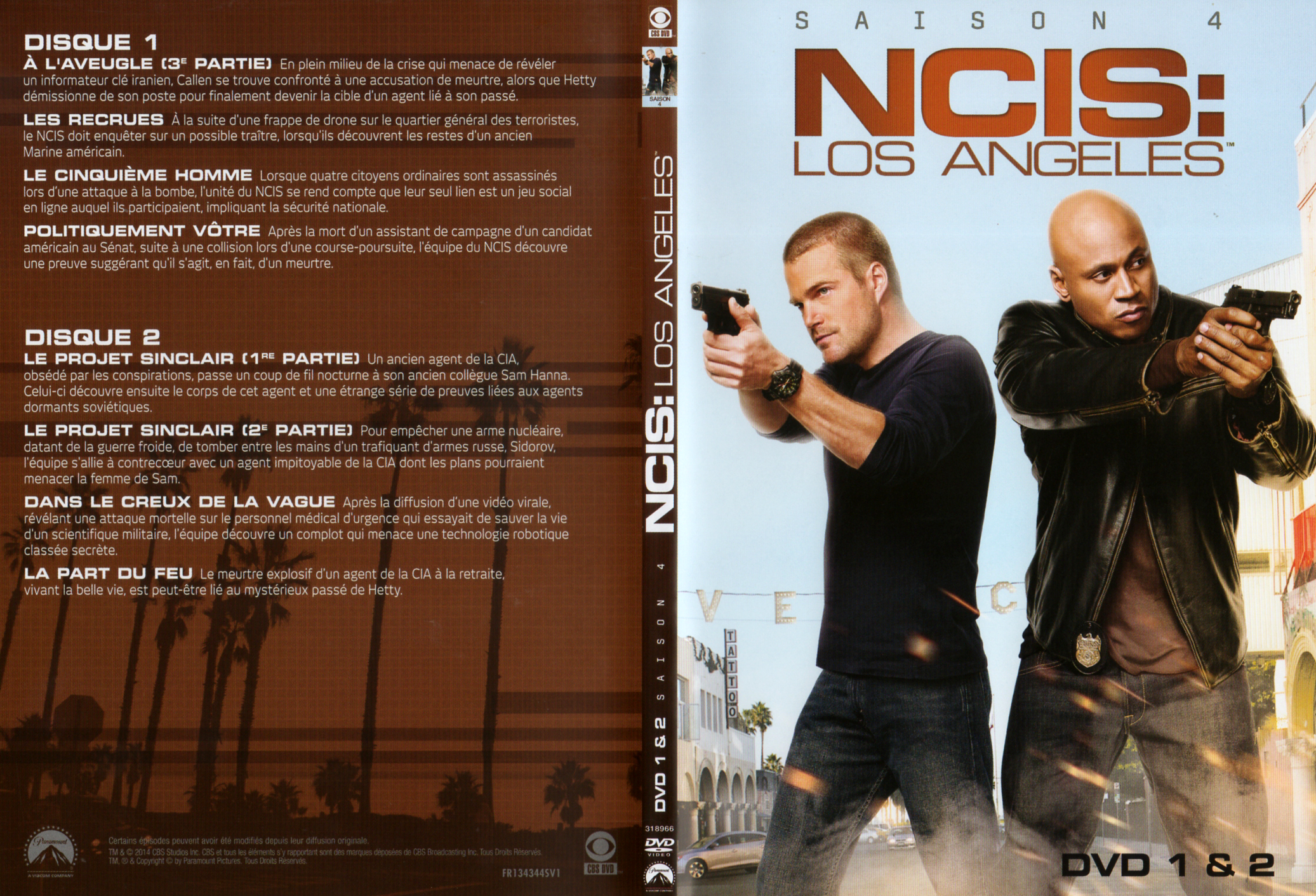 Jaquette DVD NCIS Los Angeles Saison 4 DVD 1