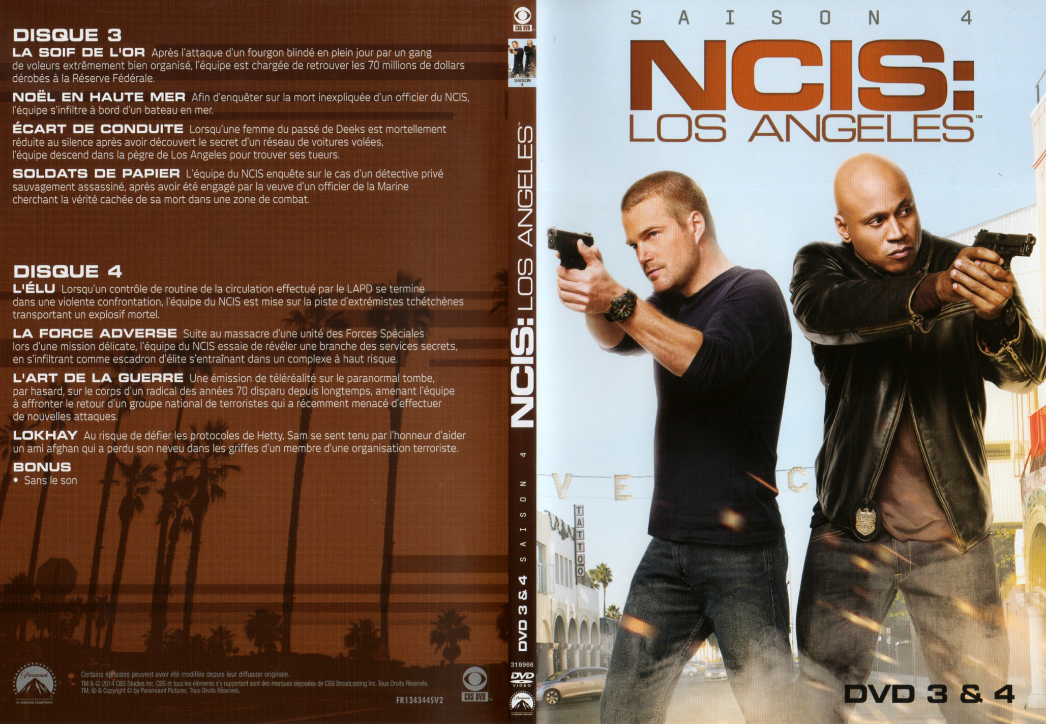 Jaquette DVD NCIS Los Angeles Saison 4 DVD 2