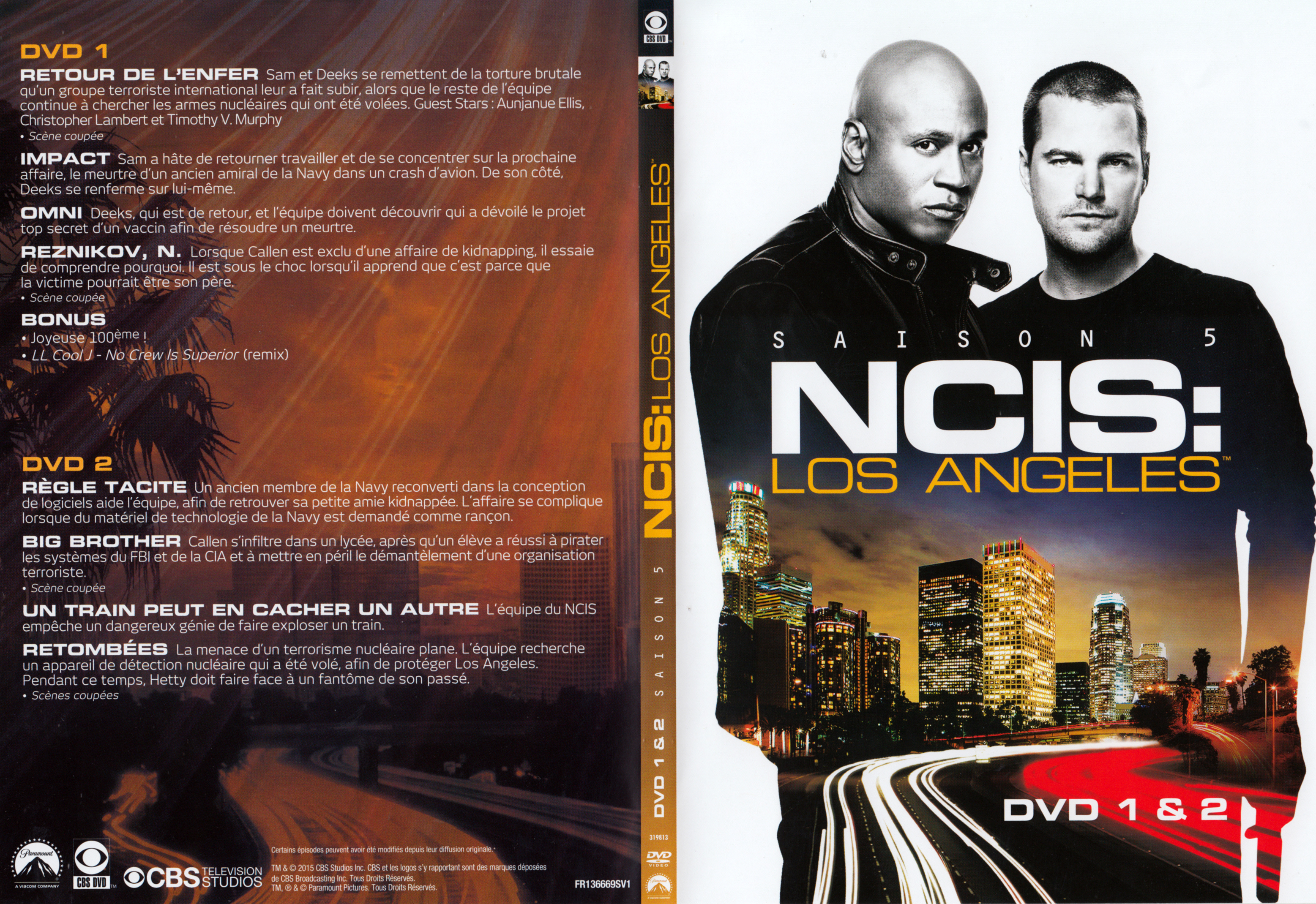 Jaquette DVD NCIS Los Angeles Saison 5 DVD 1