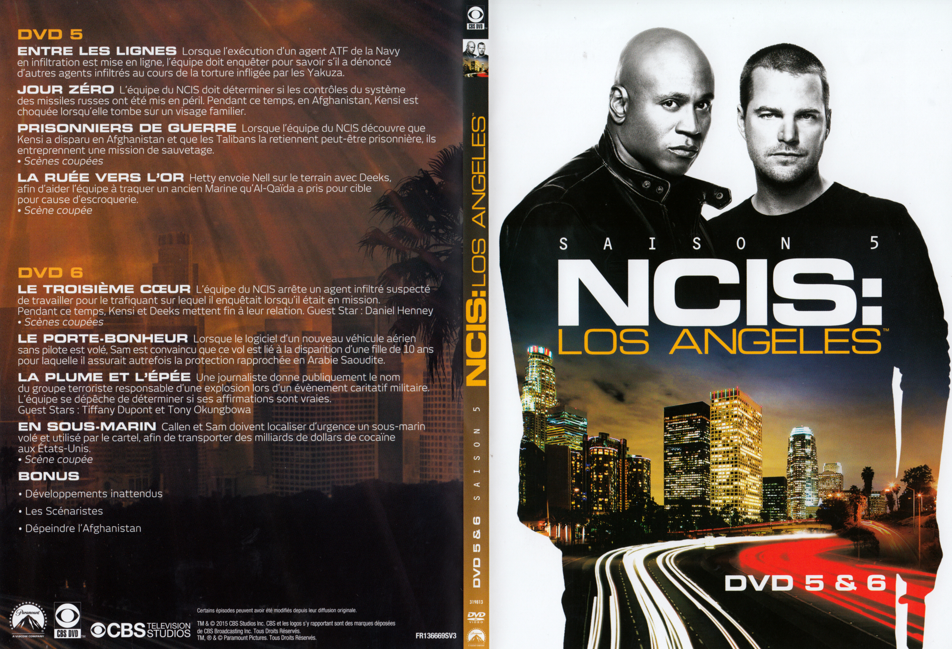 Jaquette DVD NCIS Los Angeles Saison 5 DVD 3