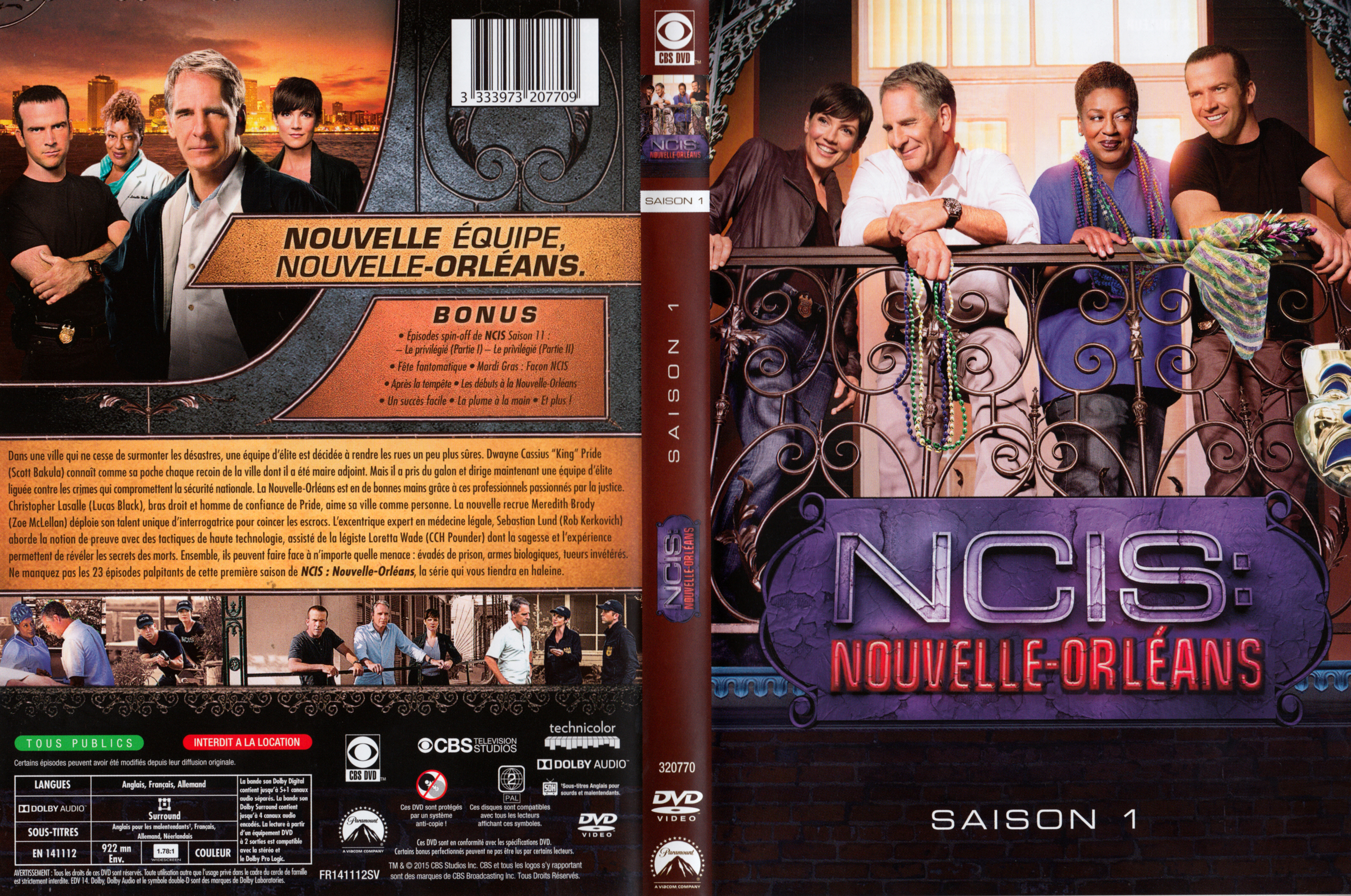 Jaquette DVD NCIS Nouvelle-Orlans