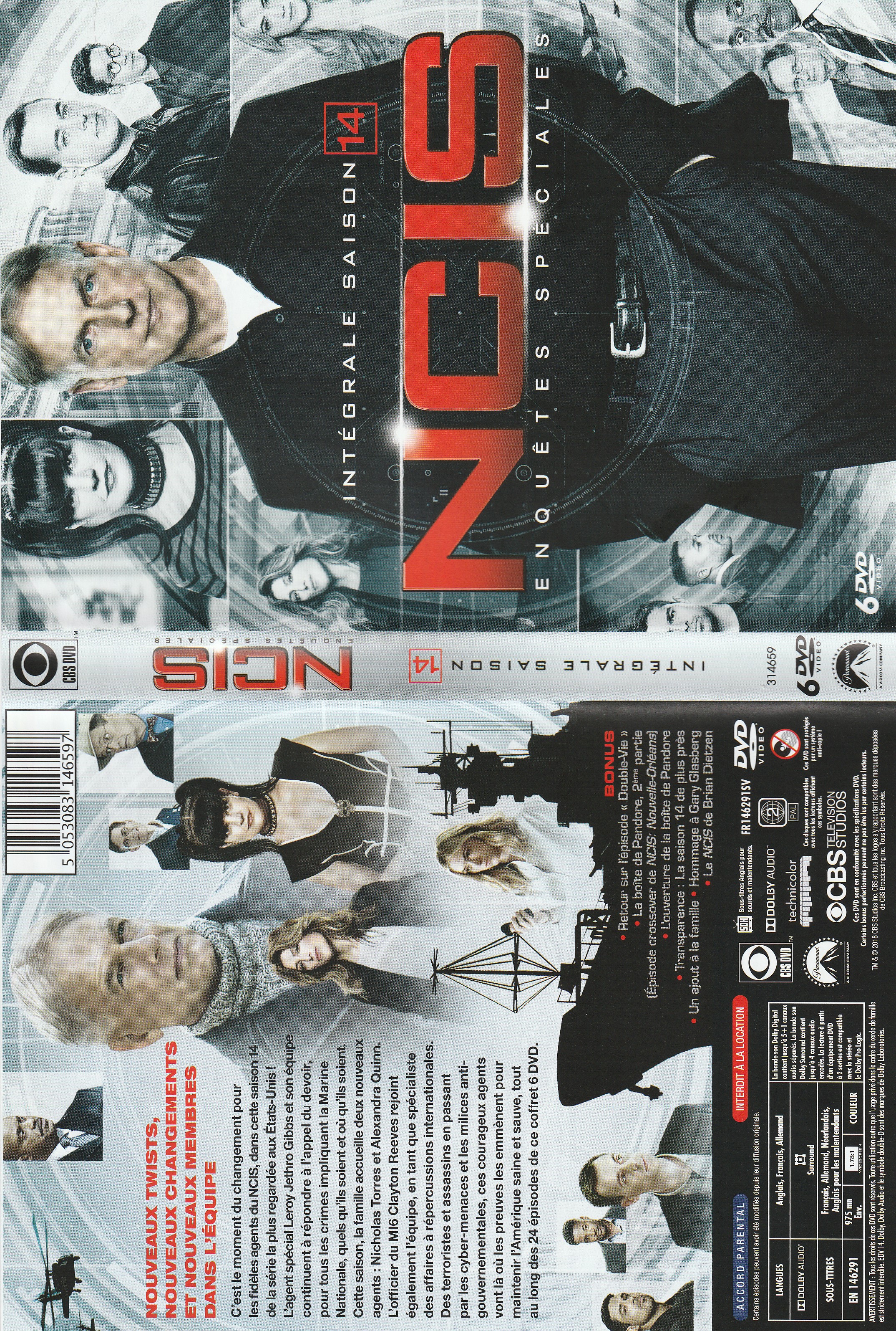 Jaquette DVD NCIS Saison 14 COFFRET