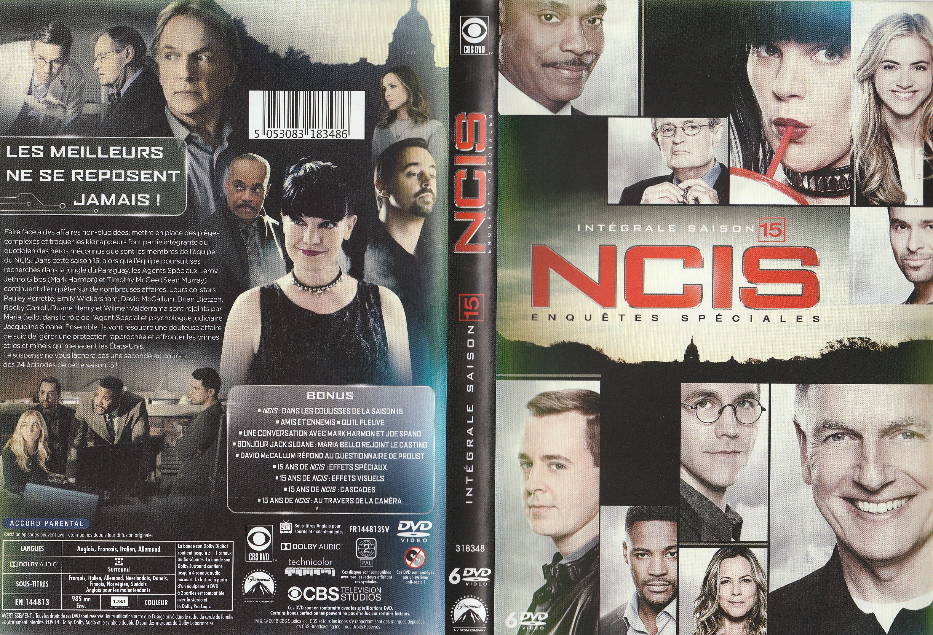 Jaquette DVD NCIS Saison 15 COFFRET