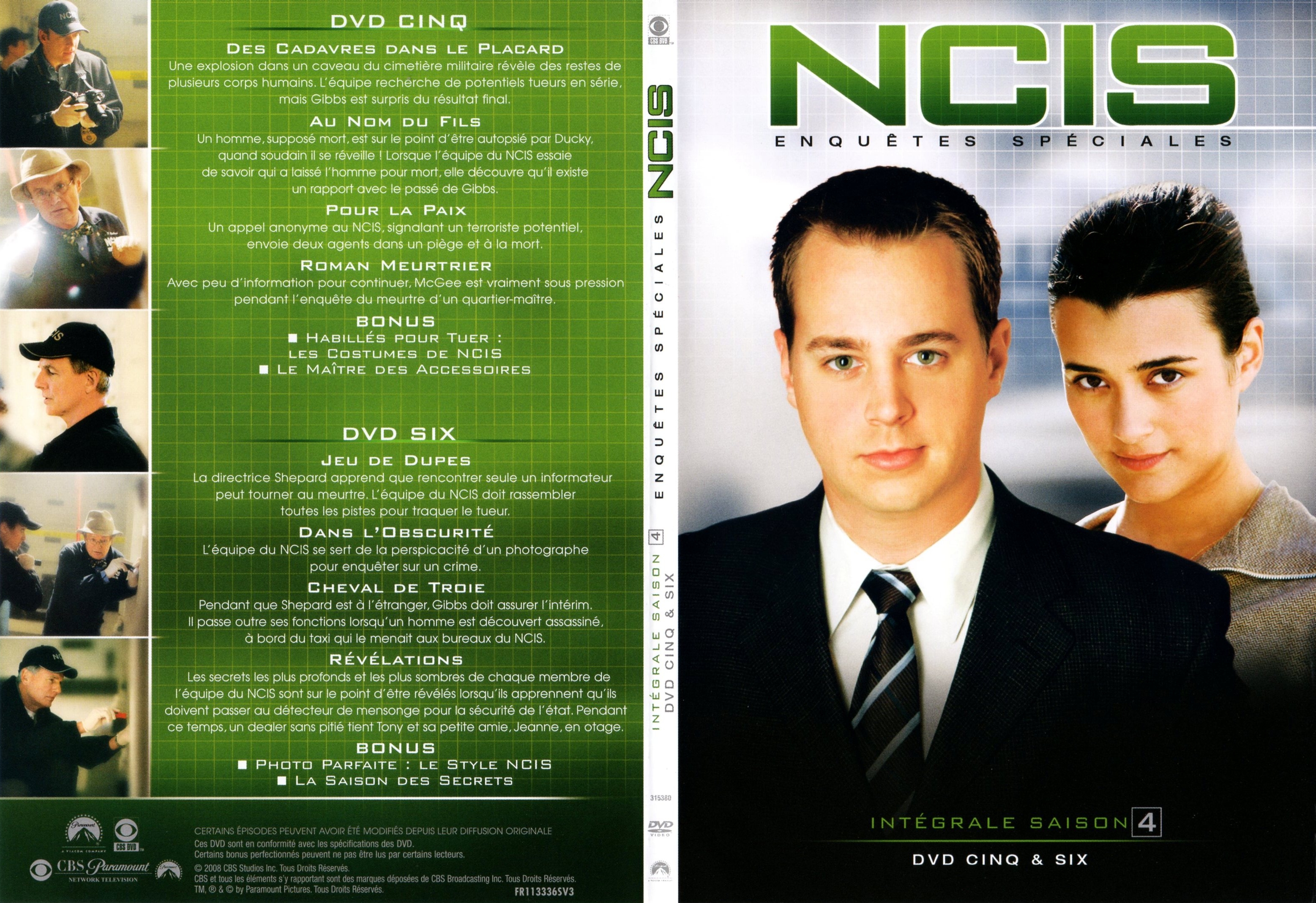 Jaquette DVD NCIS Saison 4 DVD 3