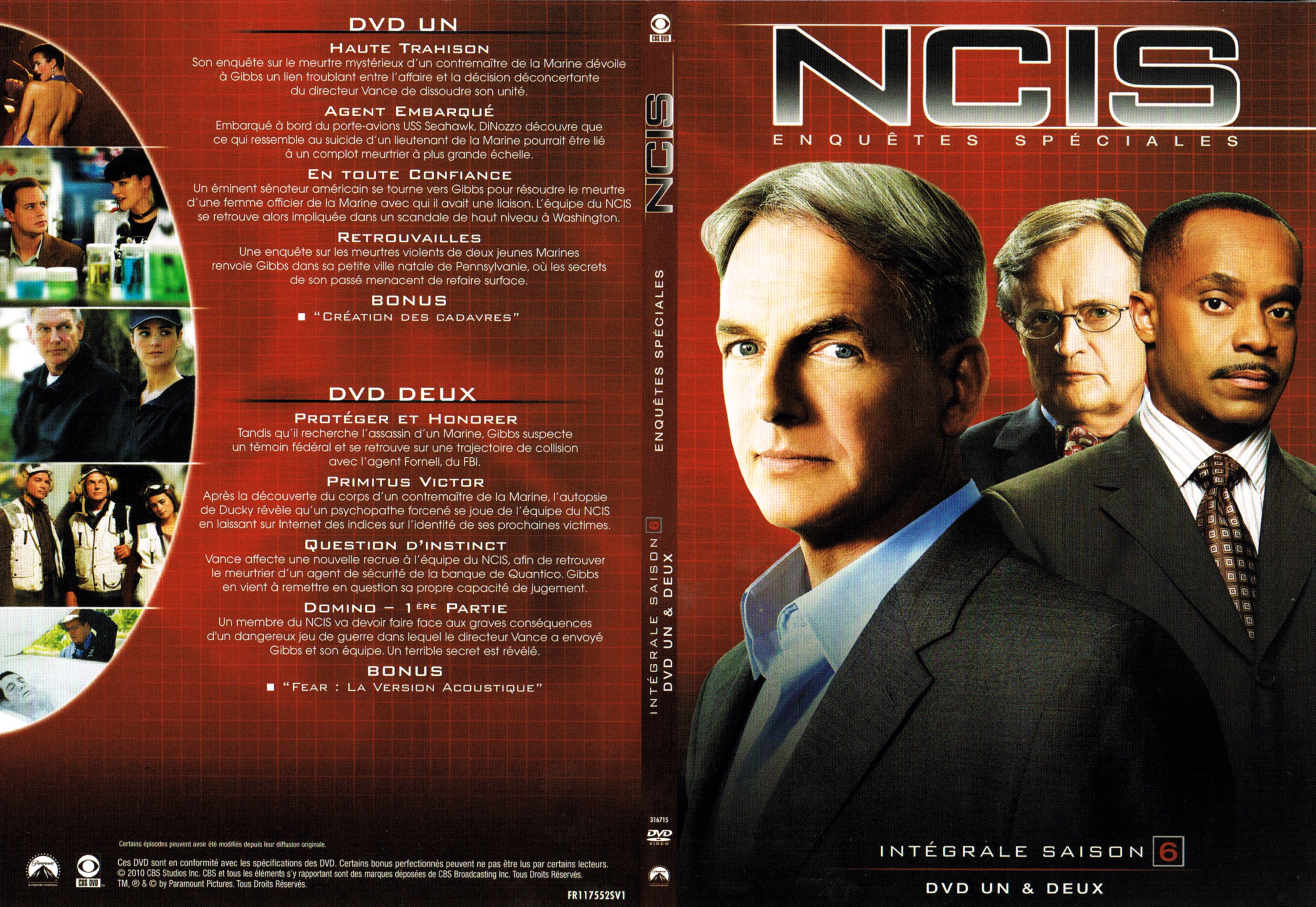 Jaquette DVD NCIS Saison 6 DVD 1