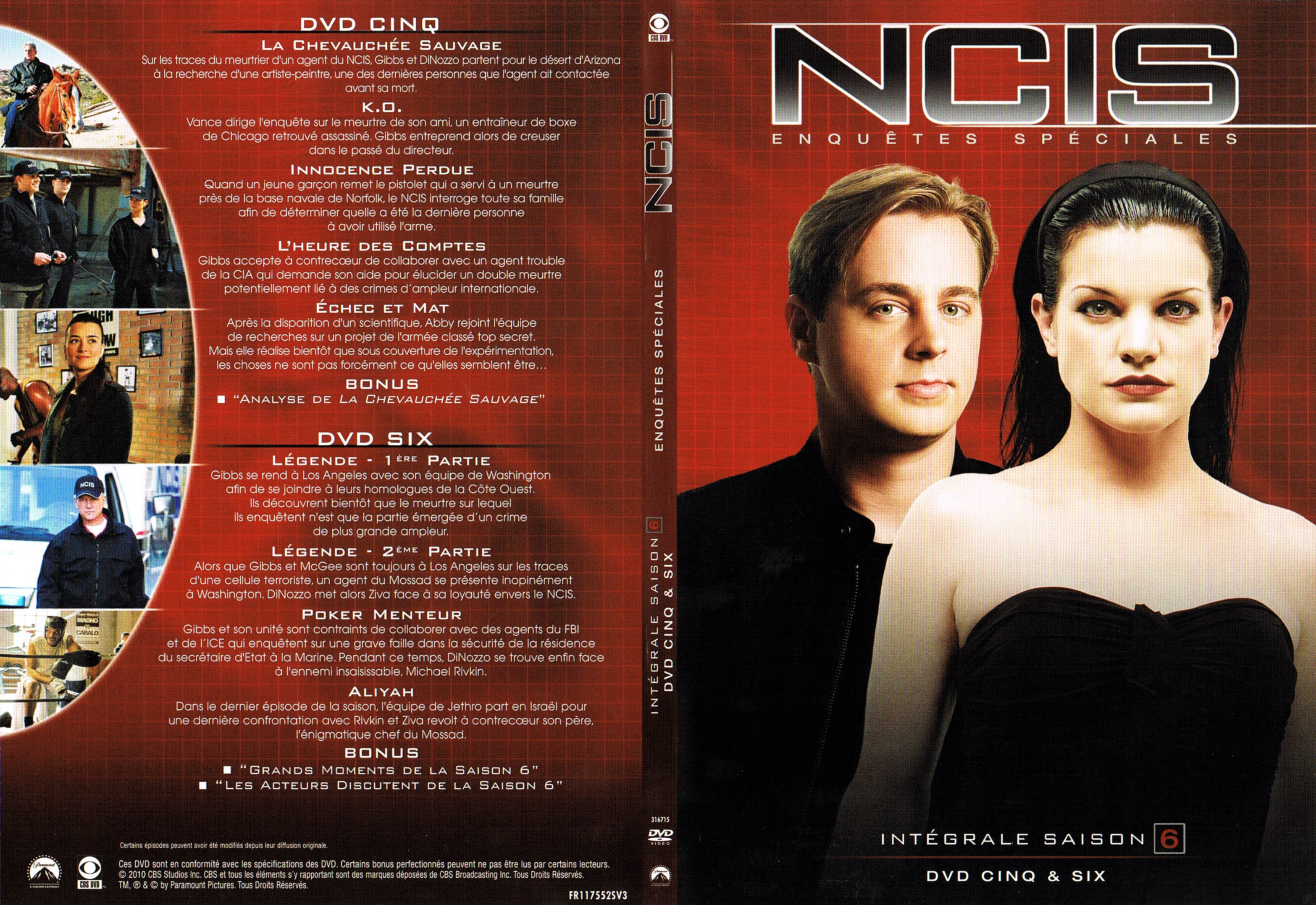 Jaquette DVD NCIS Saison 6 DVD 3