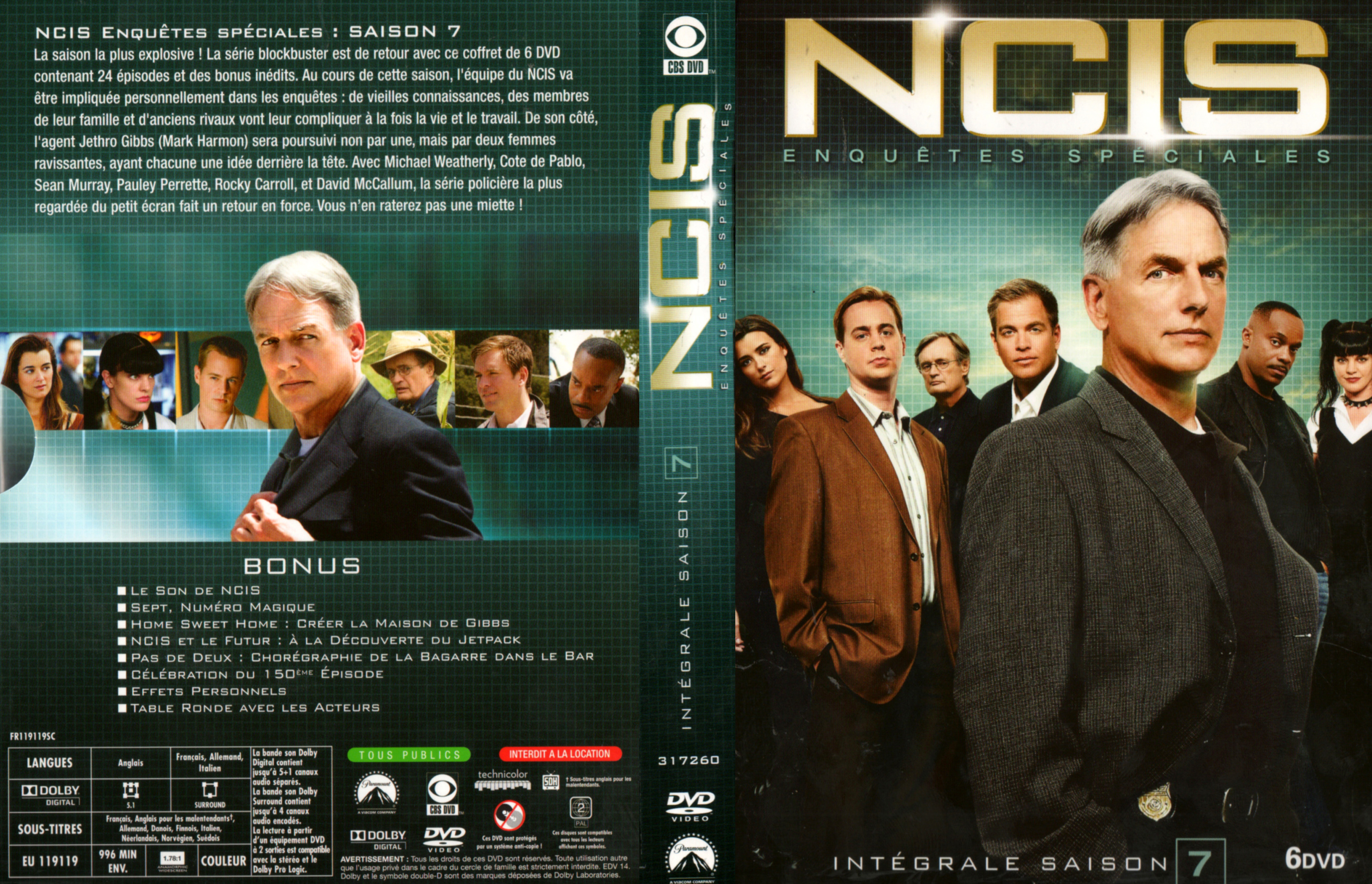 Jaquette DVD NCIS Saison 7 COFFRET