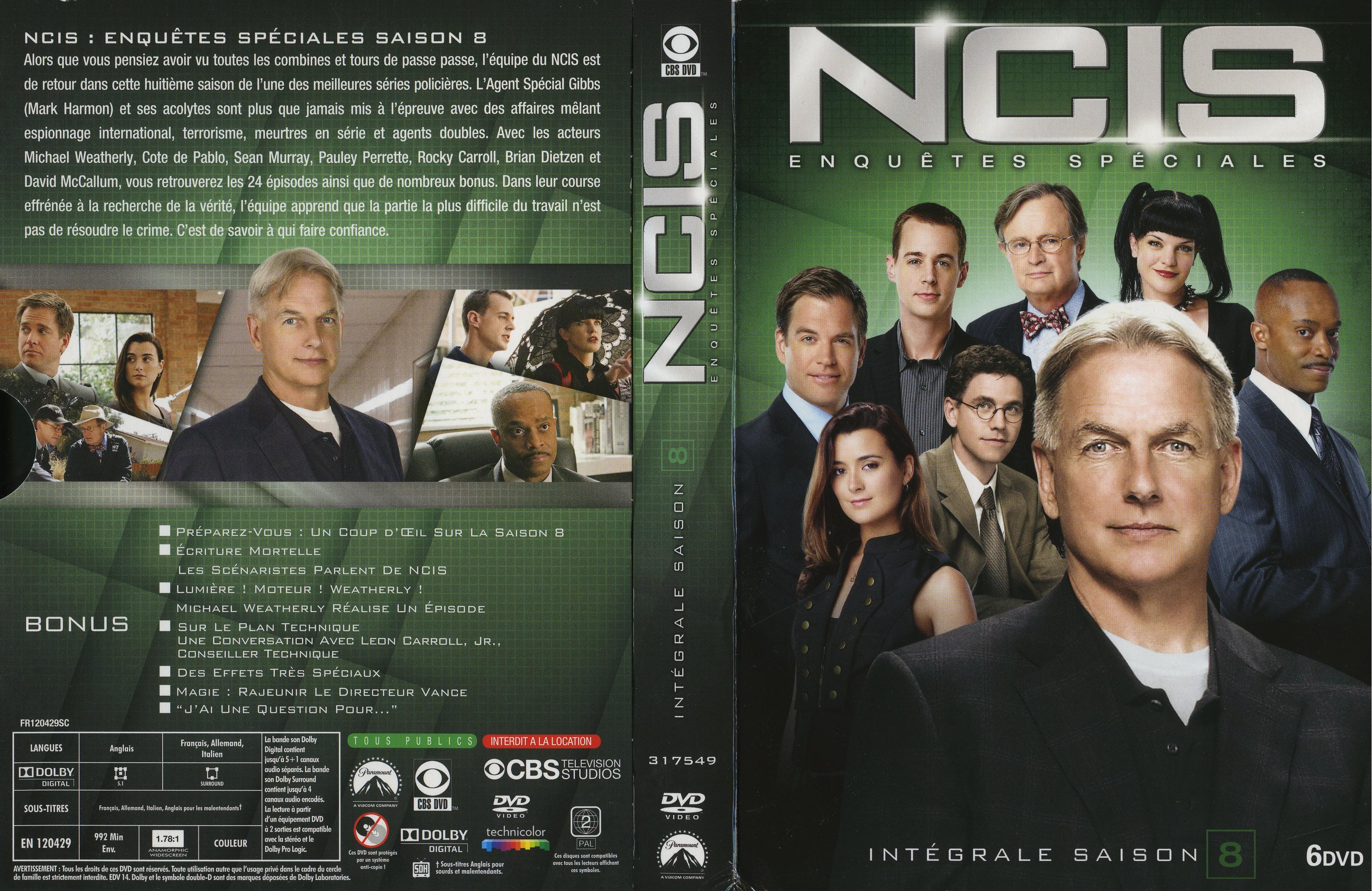 Jaquette DVD NCIS Saison 8 COFFRET