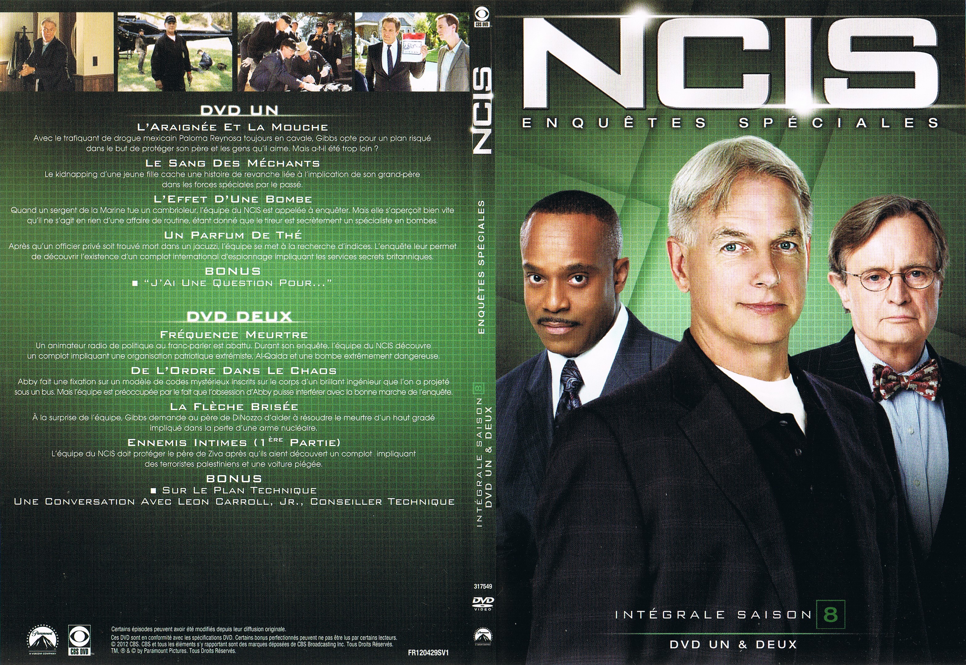 Jaquette DVD NCIS Saison 8 DVD 1 & 2