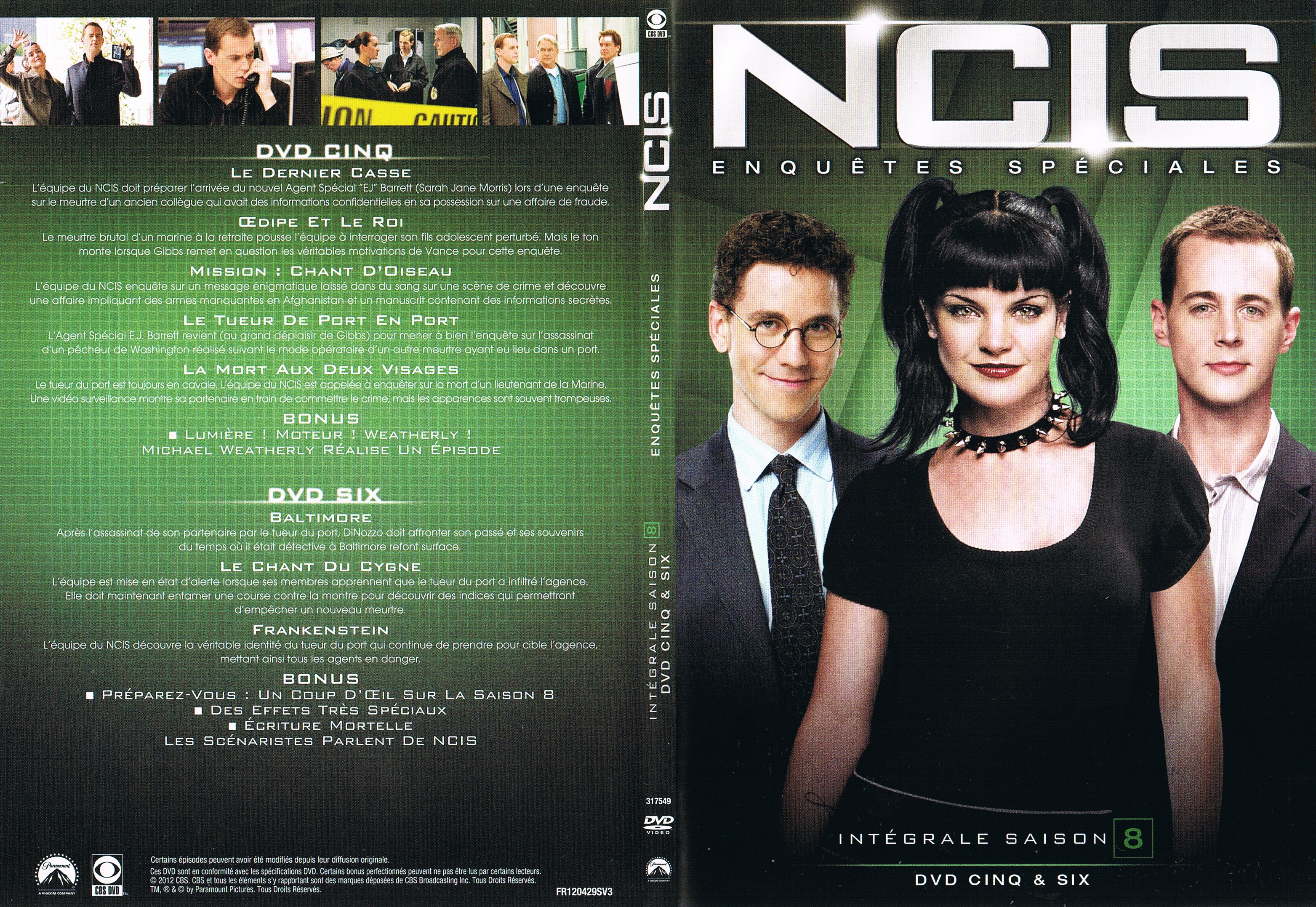 Jaquette DVD NCIS Saison 8 DVD 5 & 6