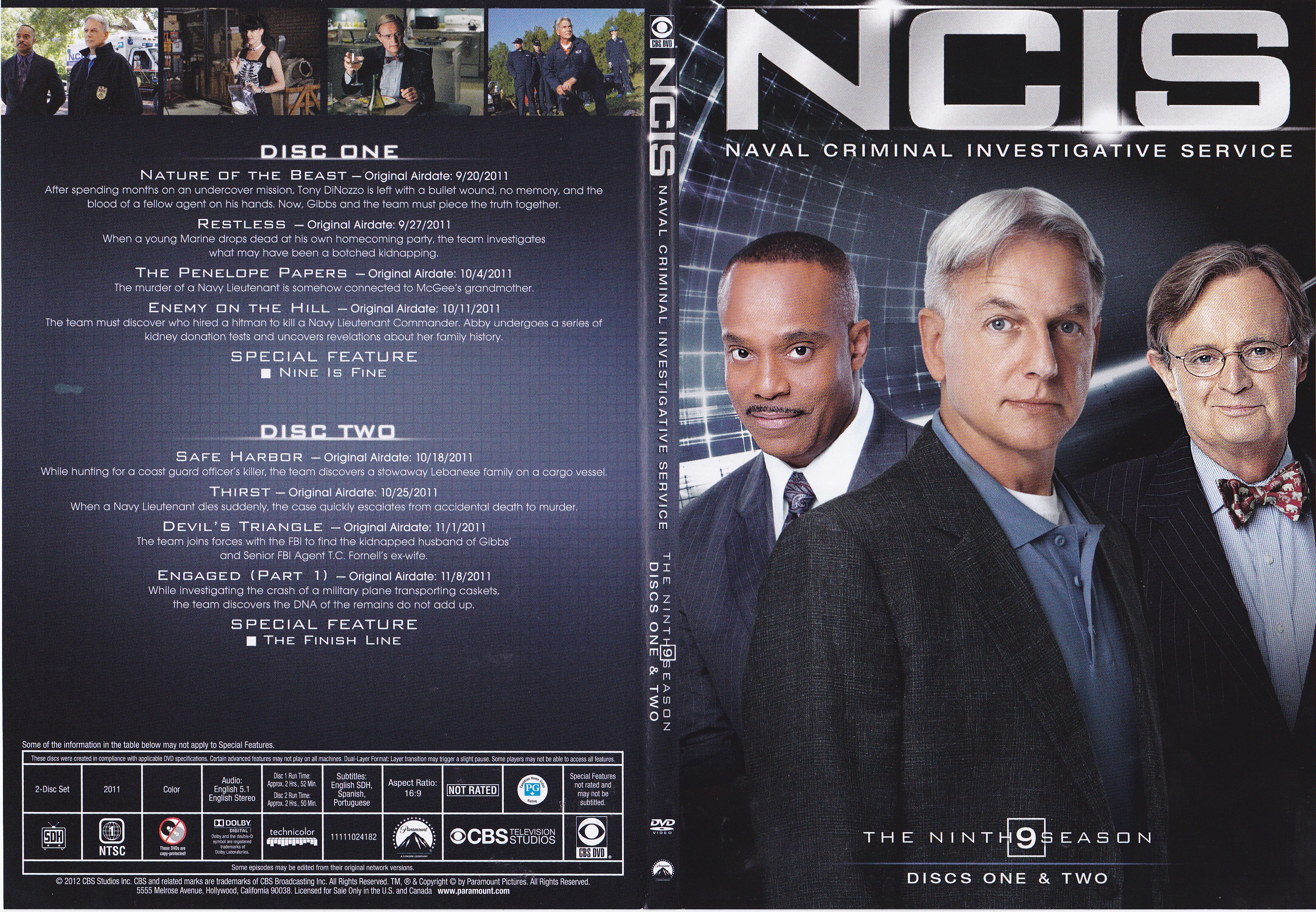 Jaquette DVD NCIS Saison 9 DVD 1 (Canadienne)