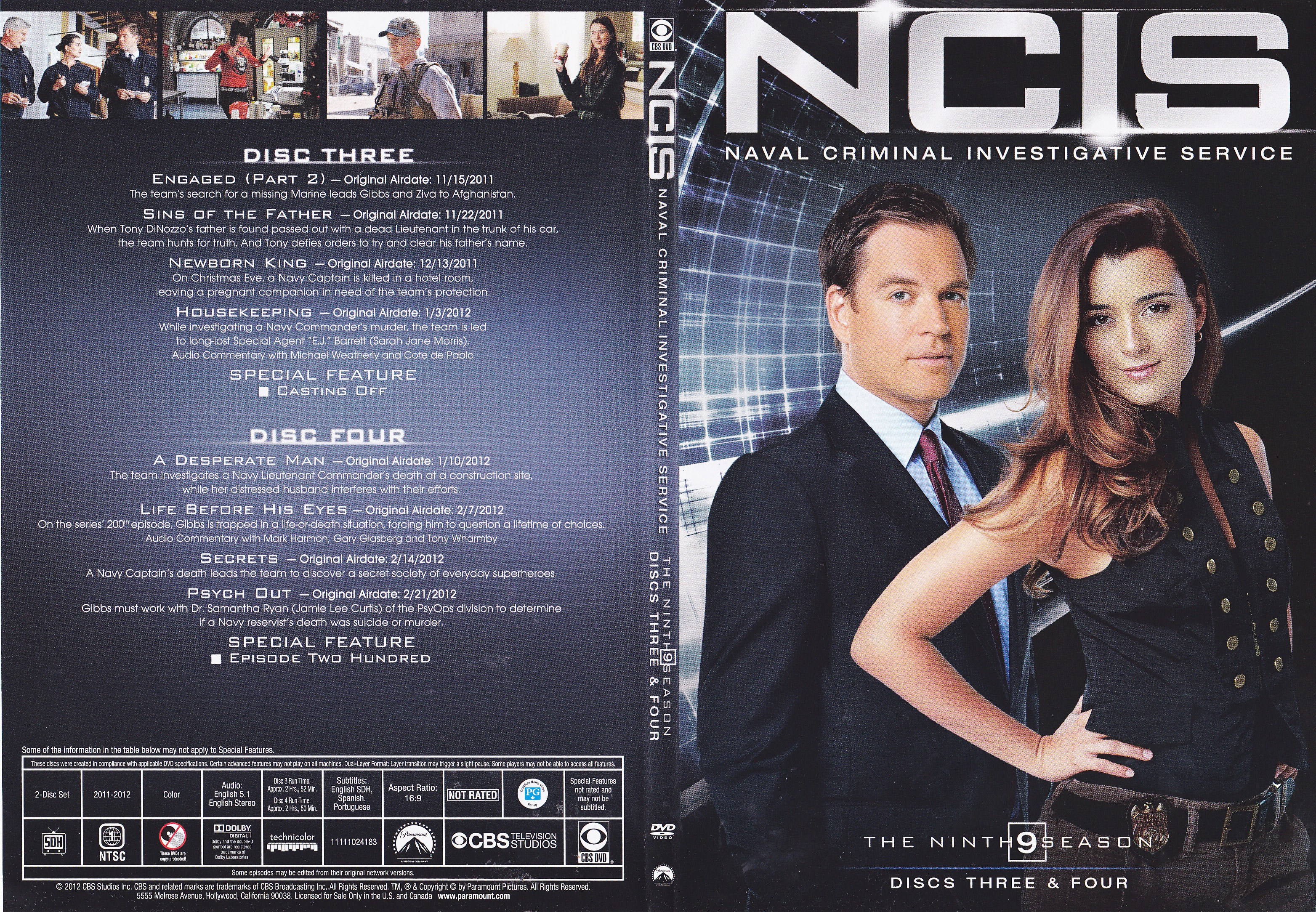 Jaquette DVD NCIS Saison 9 DVD 2 (Canadienne)