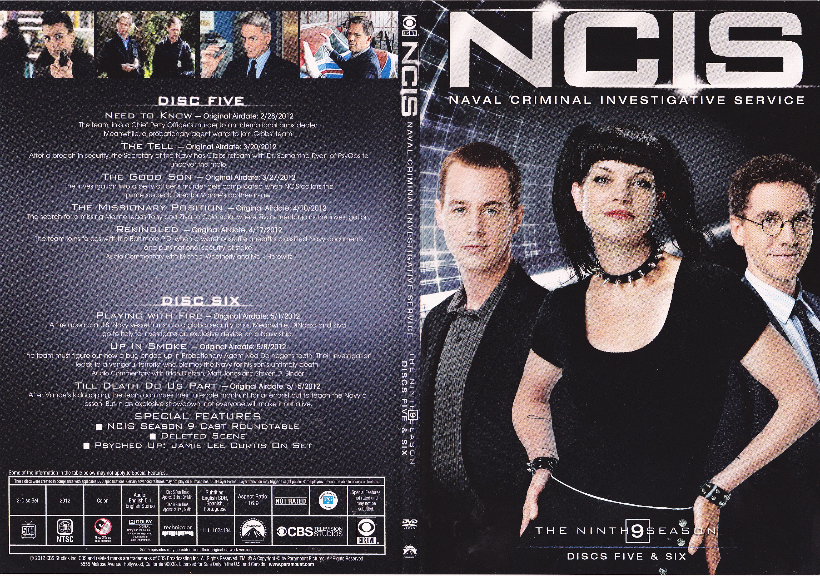 Jaquette DVD NCIS Saison 9 DVD 3 (Canadienne)