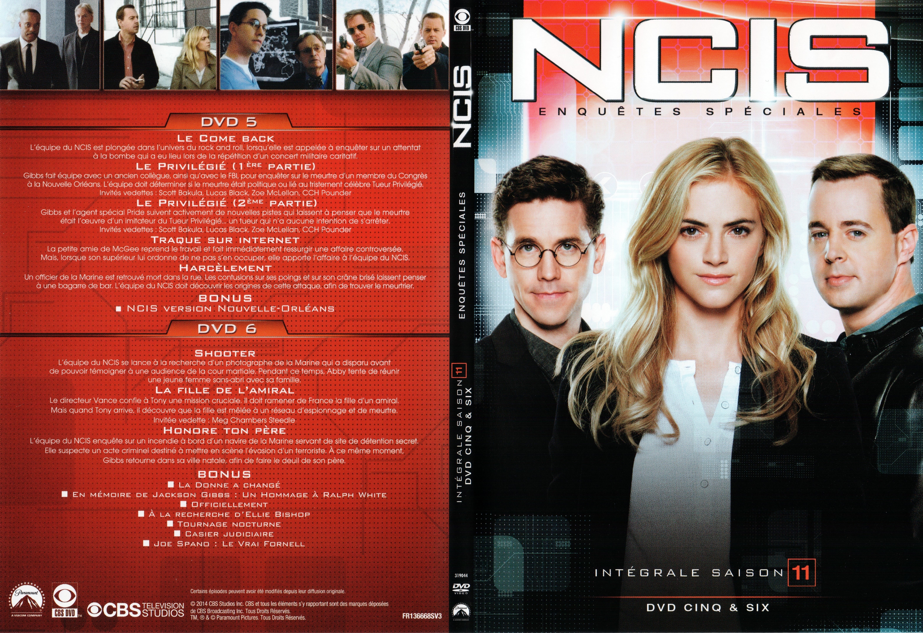 Jaquette DVD NCIS saison 11 DVD 3
