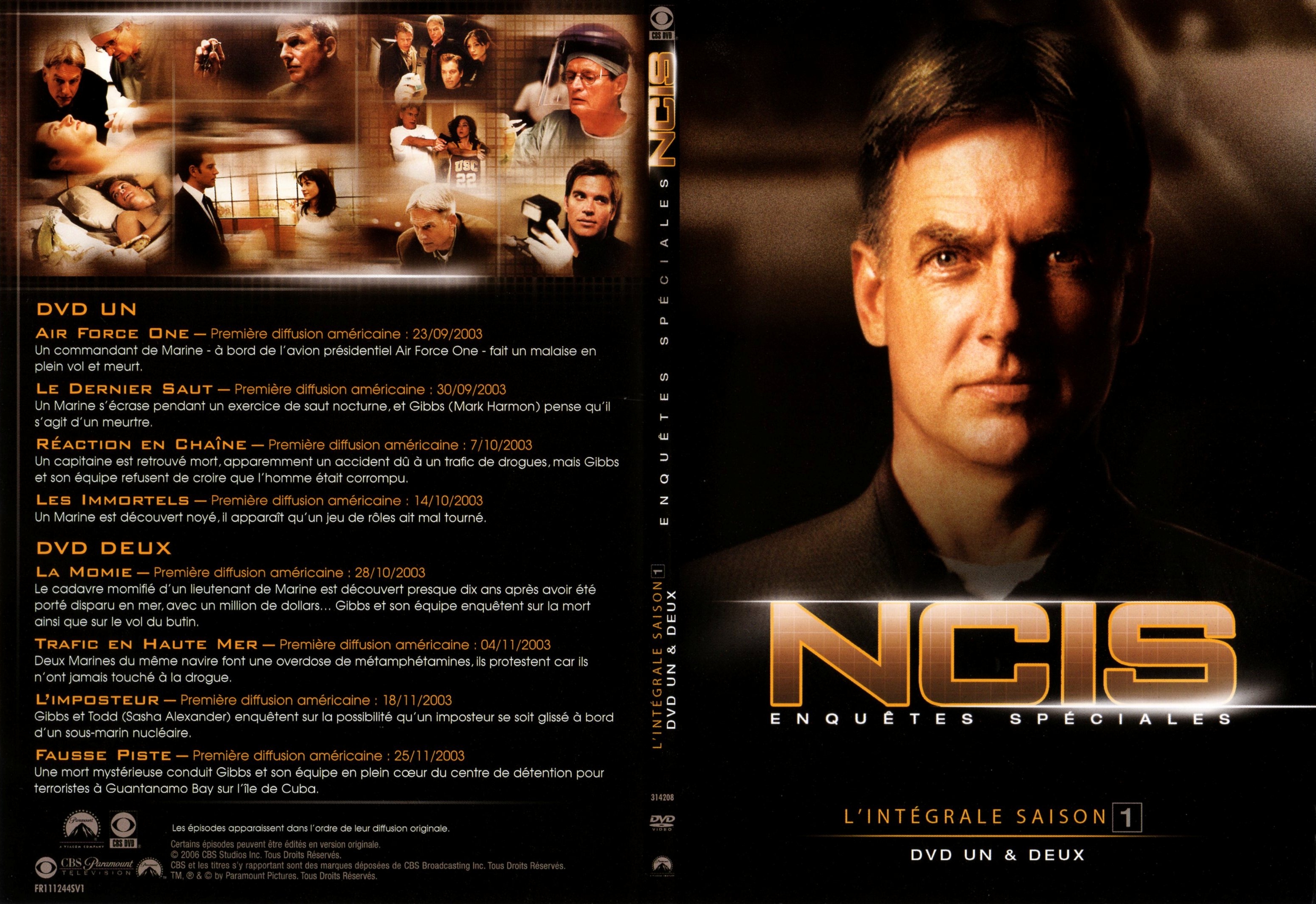 Jaquette DVD NCIS saison 1 DVD 1