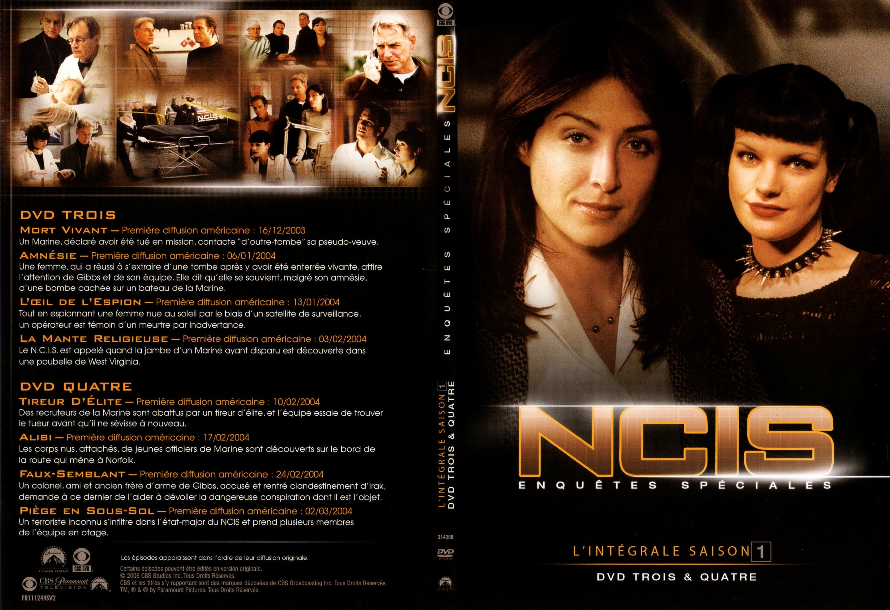 Jaquette DVD NCIS saison 1 DVD 2