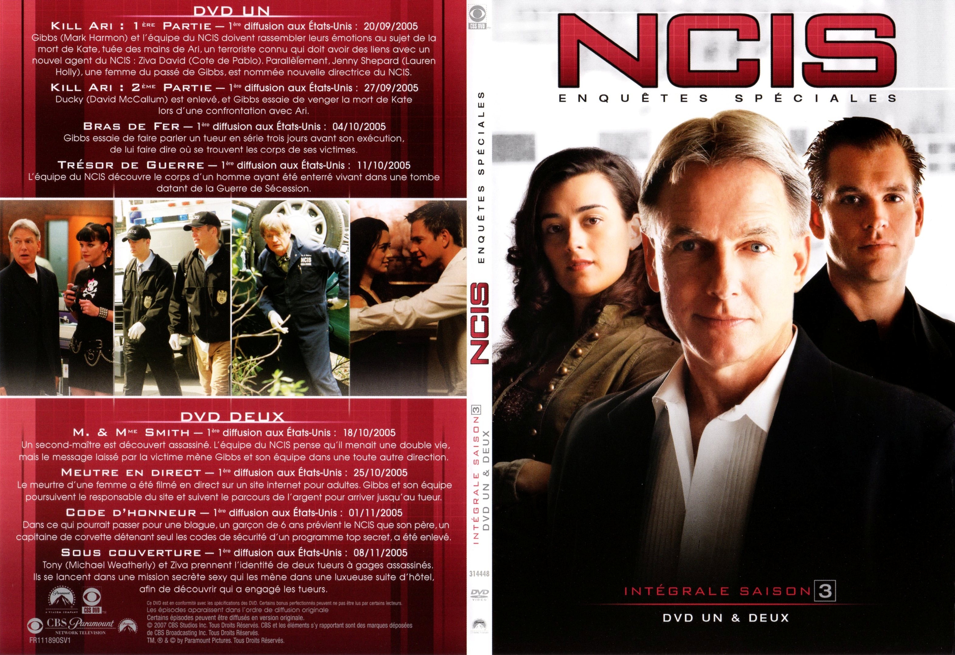 Jaquette DVD NCIS saison 3 DVD 1