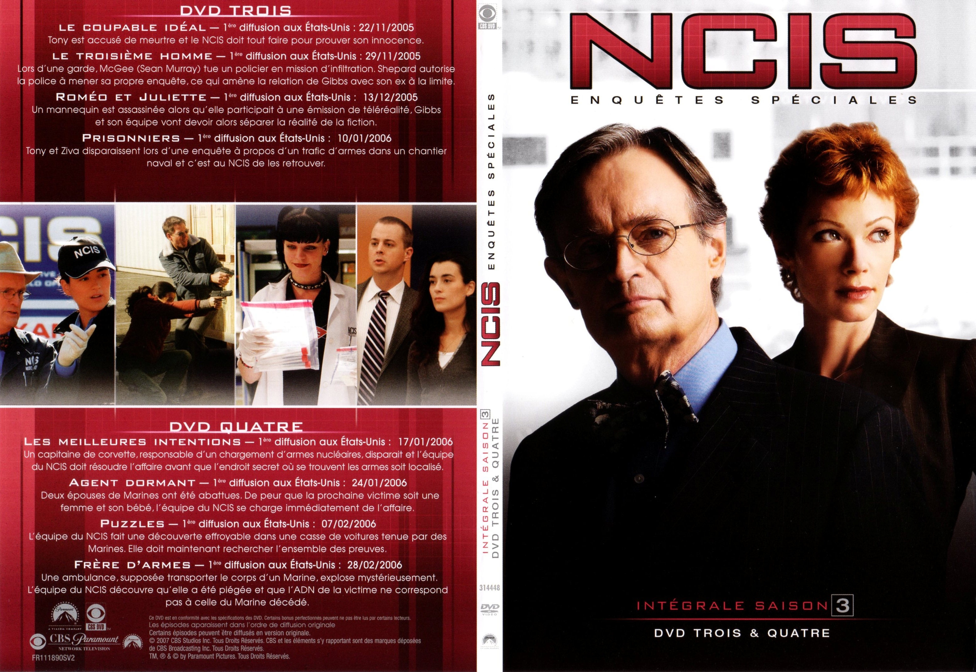 Jaquette DVD NCIS saison 3 DVD 2