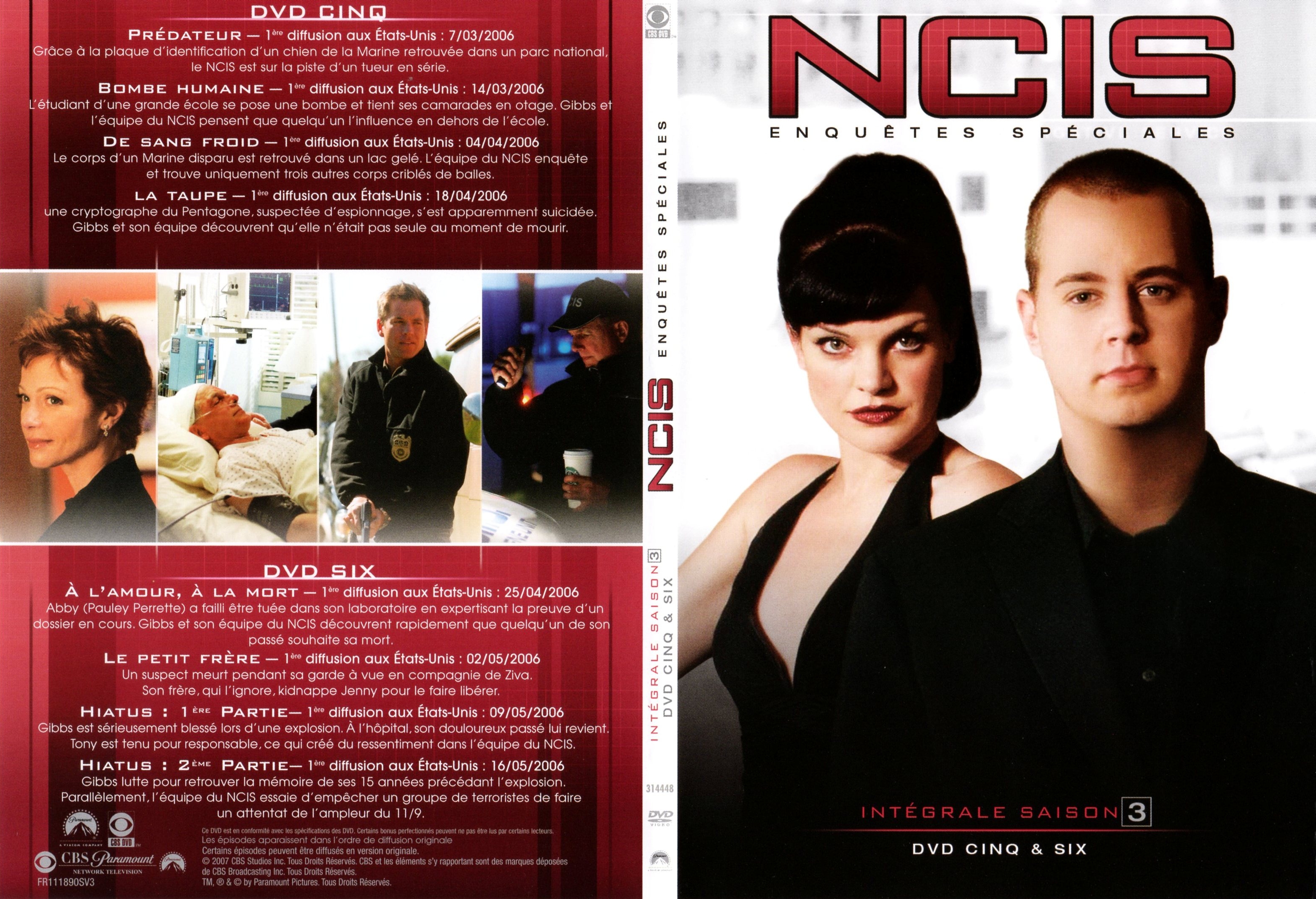 Jaquette DVD NCIS saison 3 DVD 3
