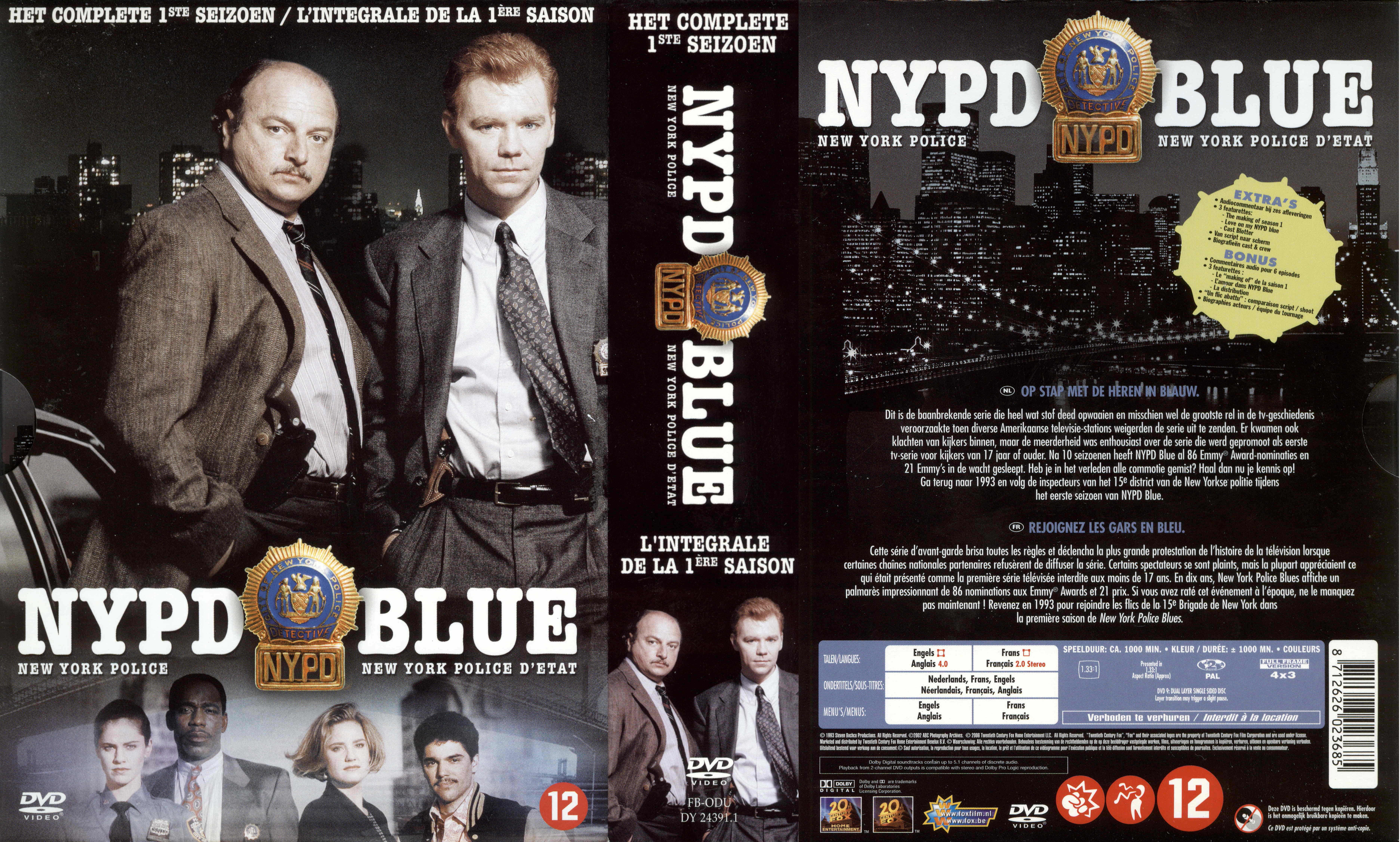 Jaquette DVD NYPD Blue saison 01 COFFRET