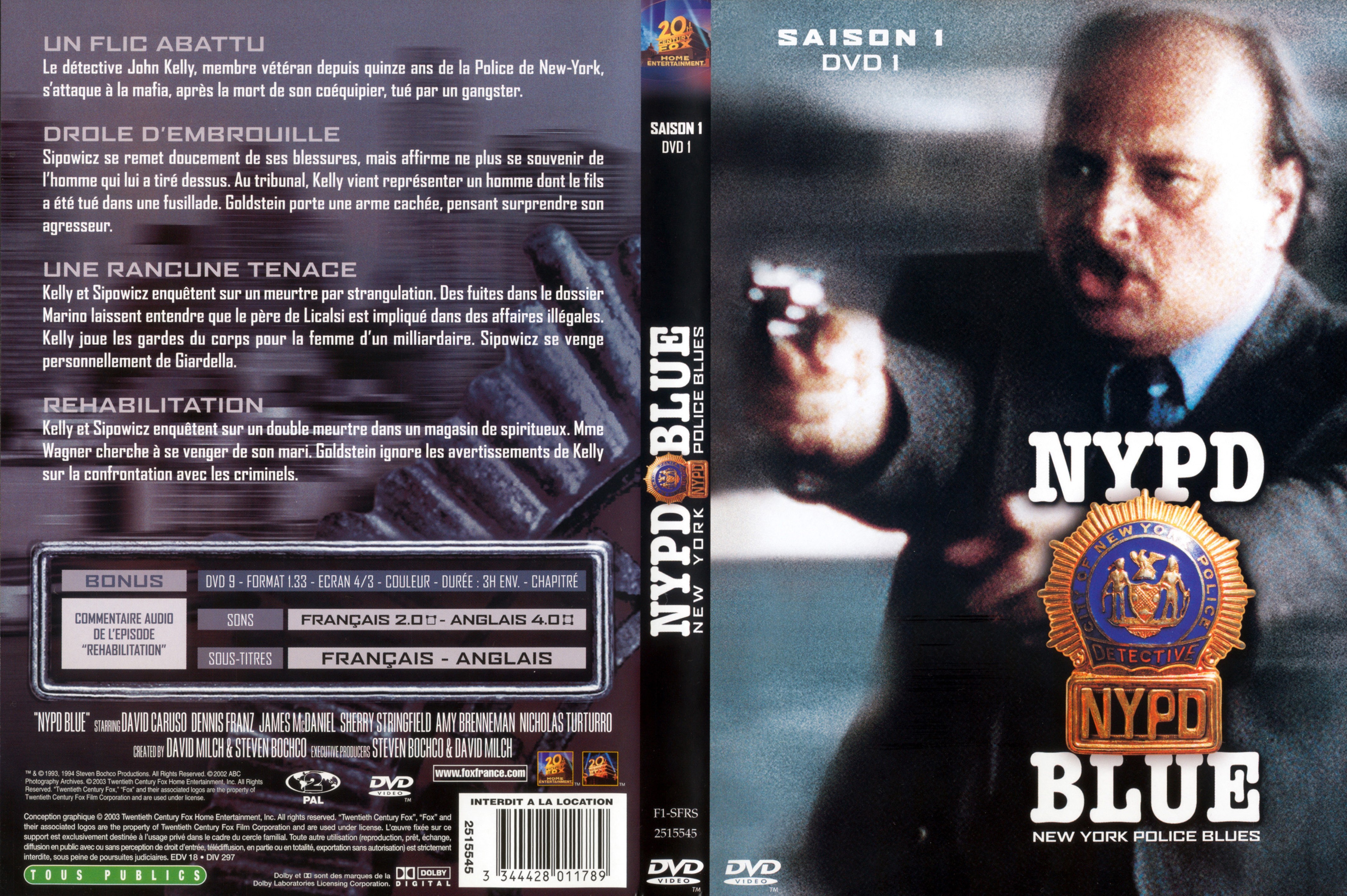 Jaquette DVD NYPD Blue saison 01 dvd 01