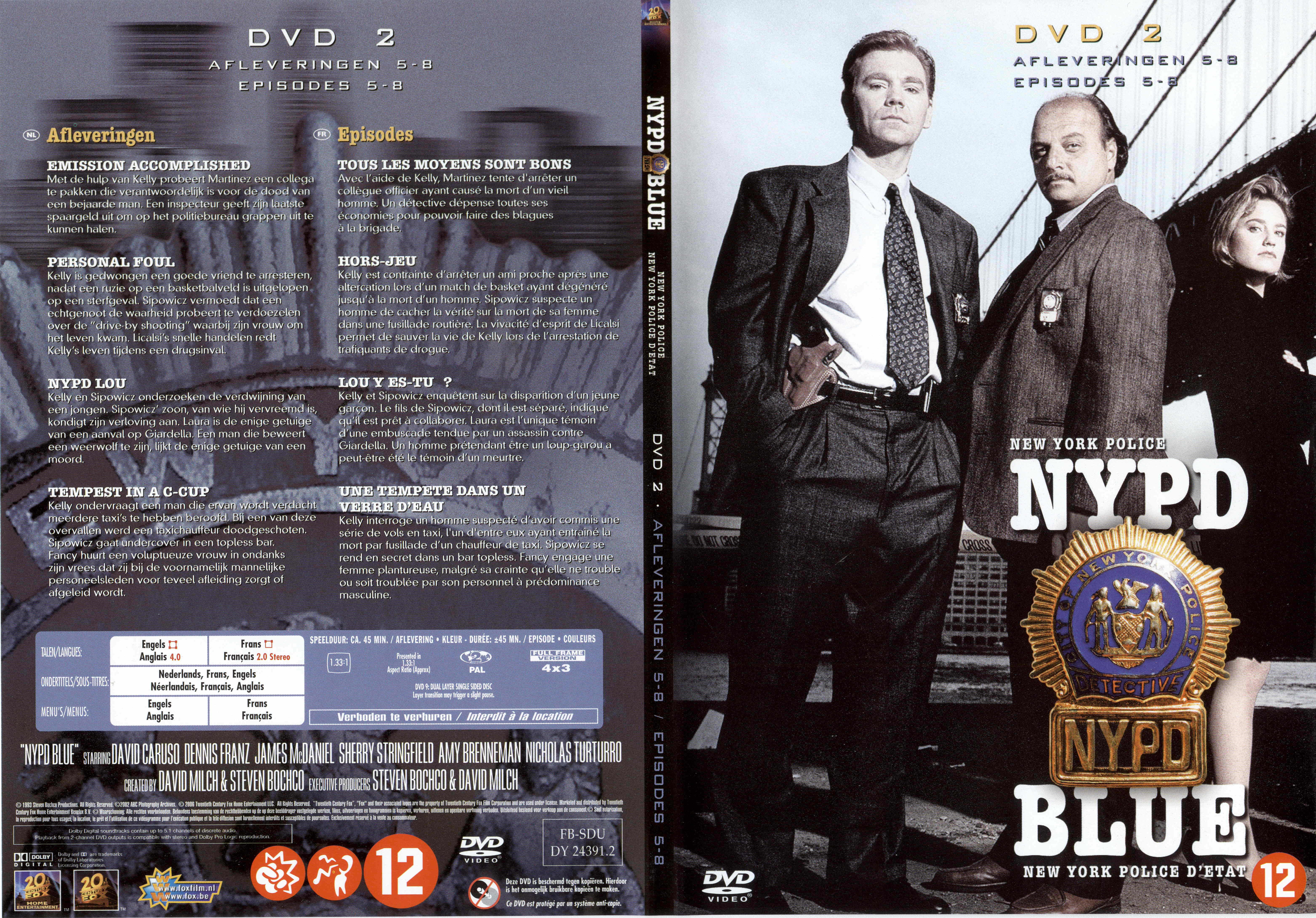Jaquette DVD NYPD Blue saison 01 dvd 02 v2
