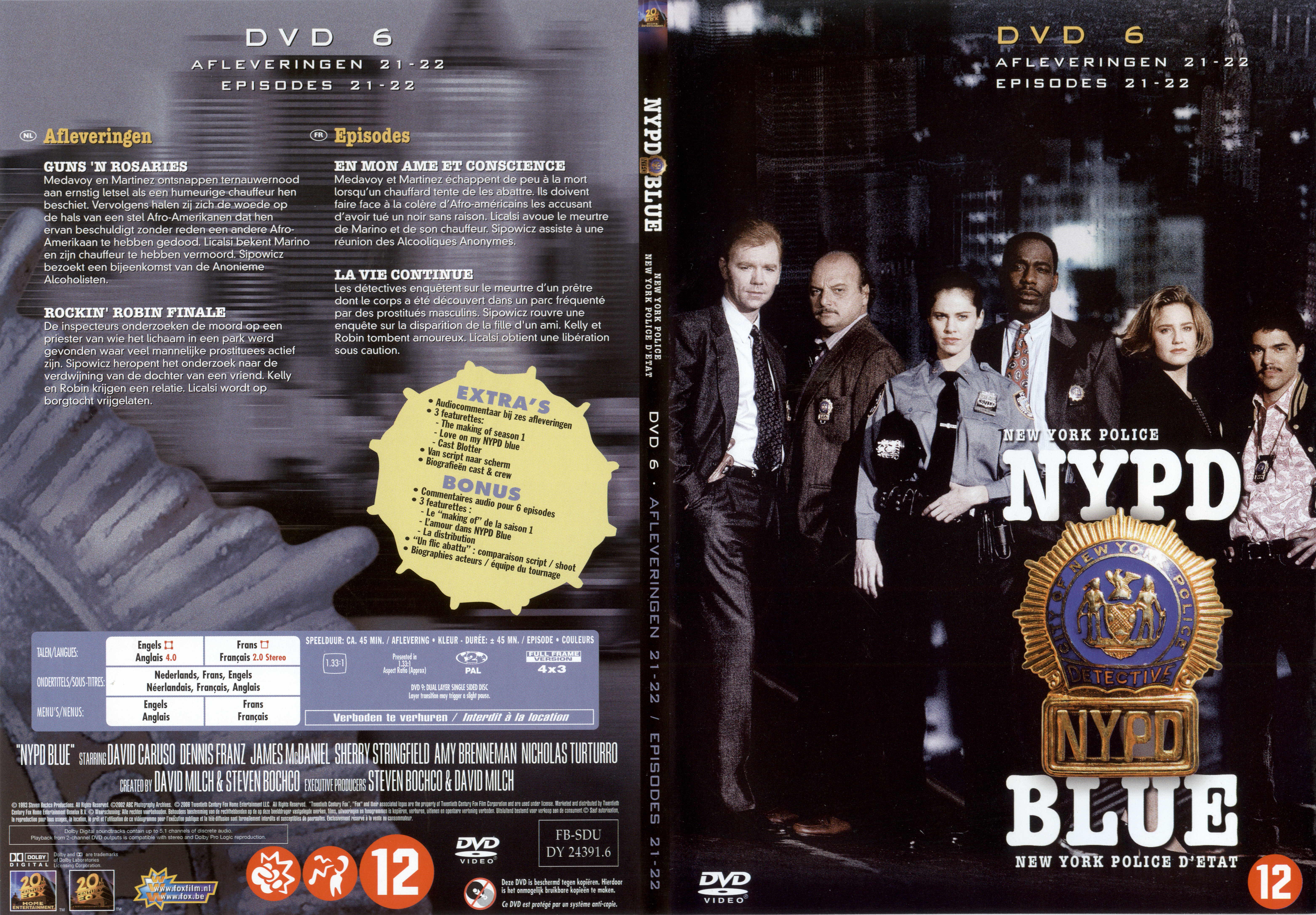 Jaquette DVD NYPD Blue saison 01 dvd 06 v2