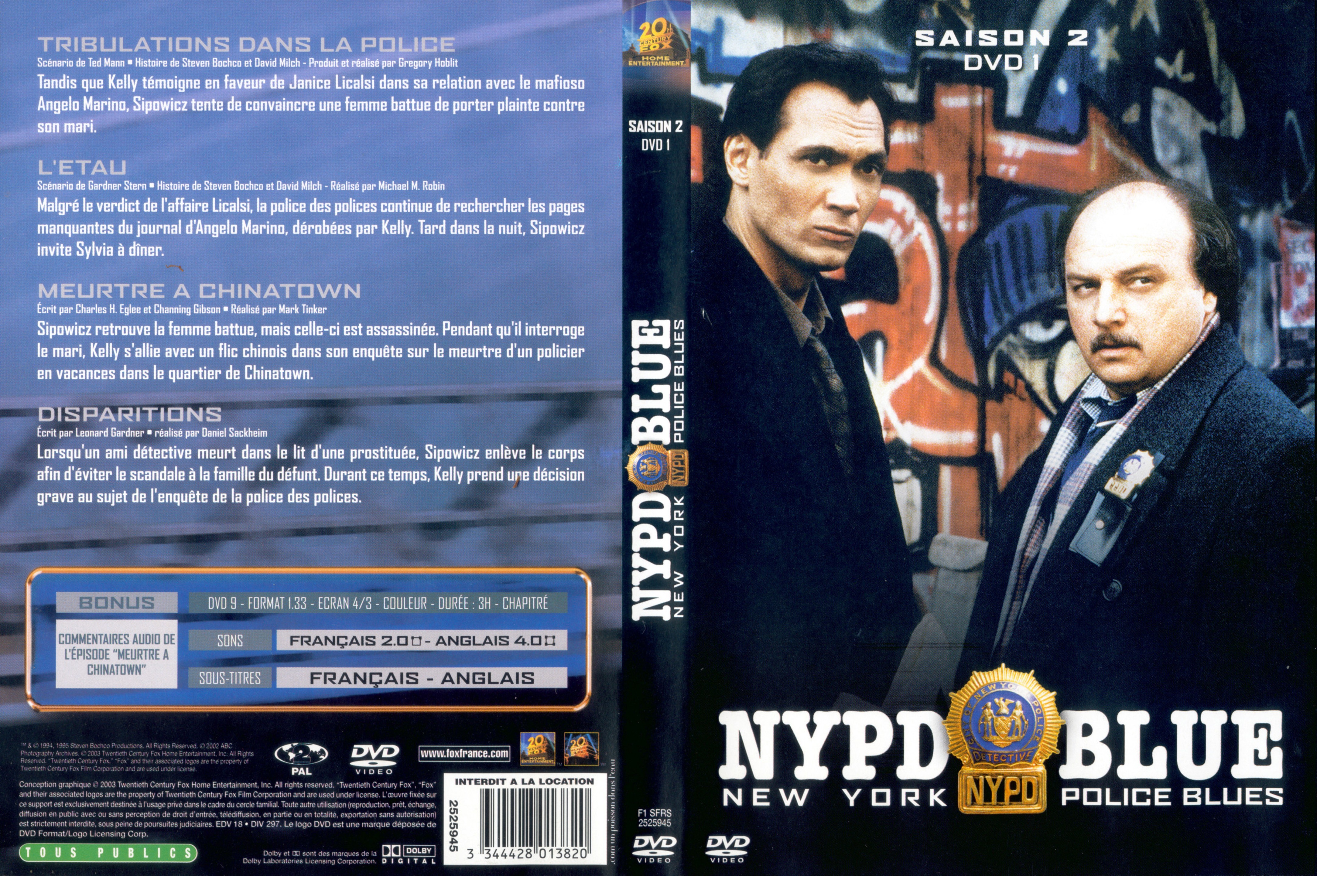 Jaquette DVD NYPD Blue saison 02 dvd 01