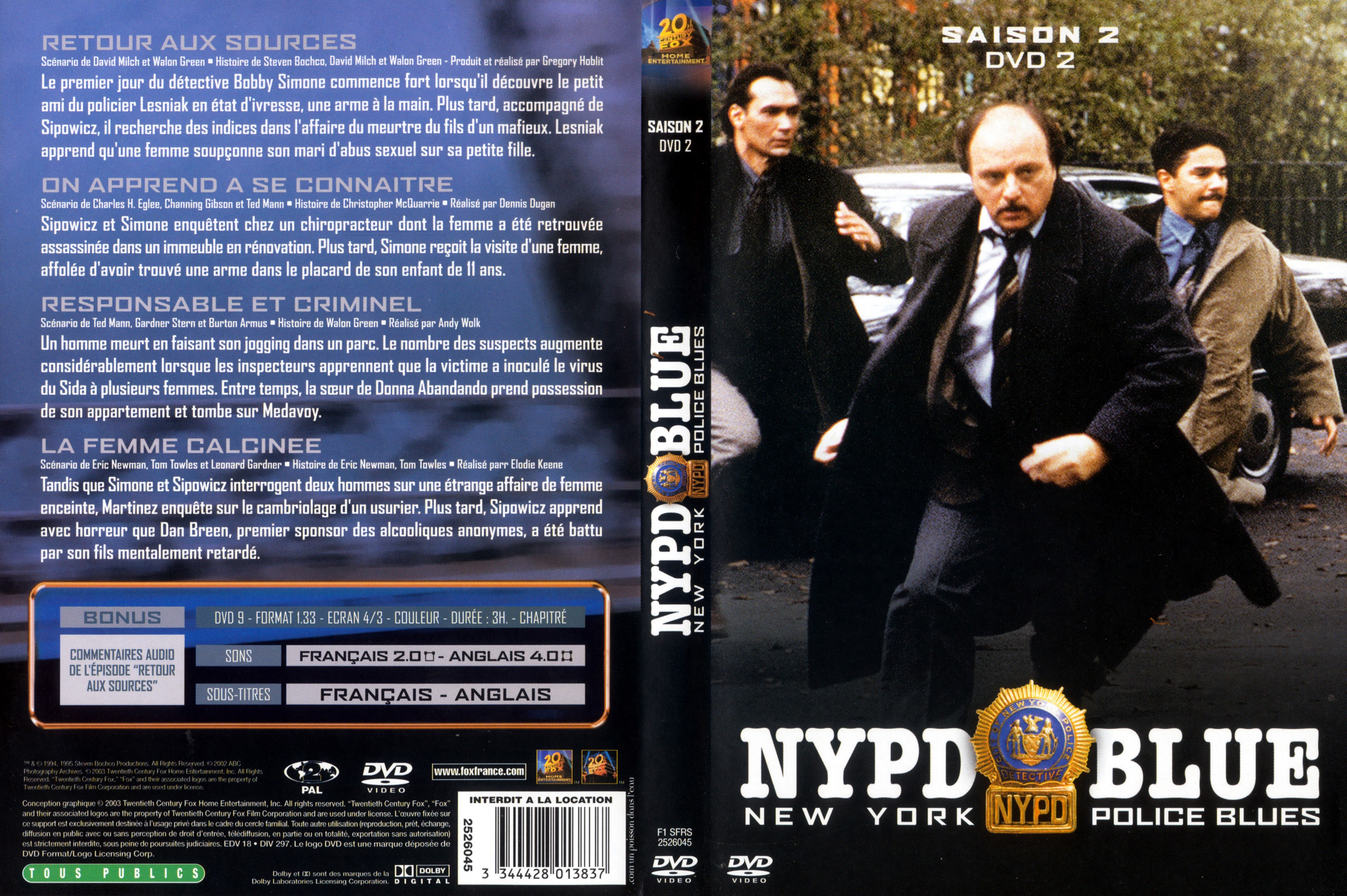 Jaquette DVD NYPD Blue saison 02 dvd 02