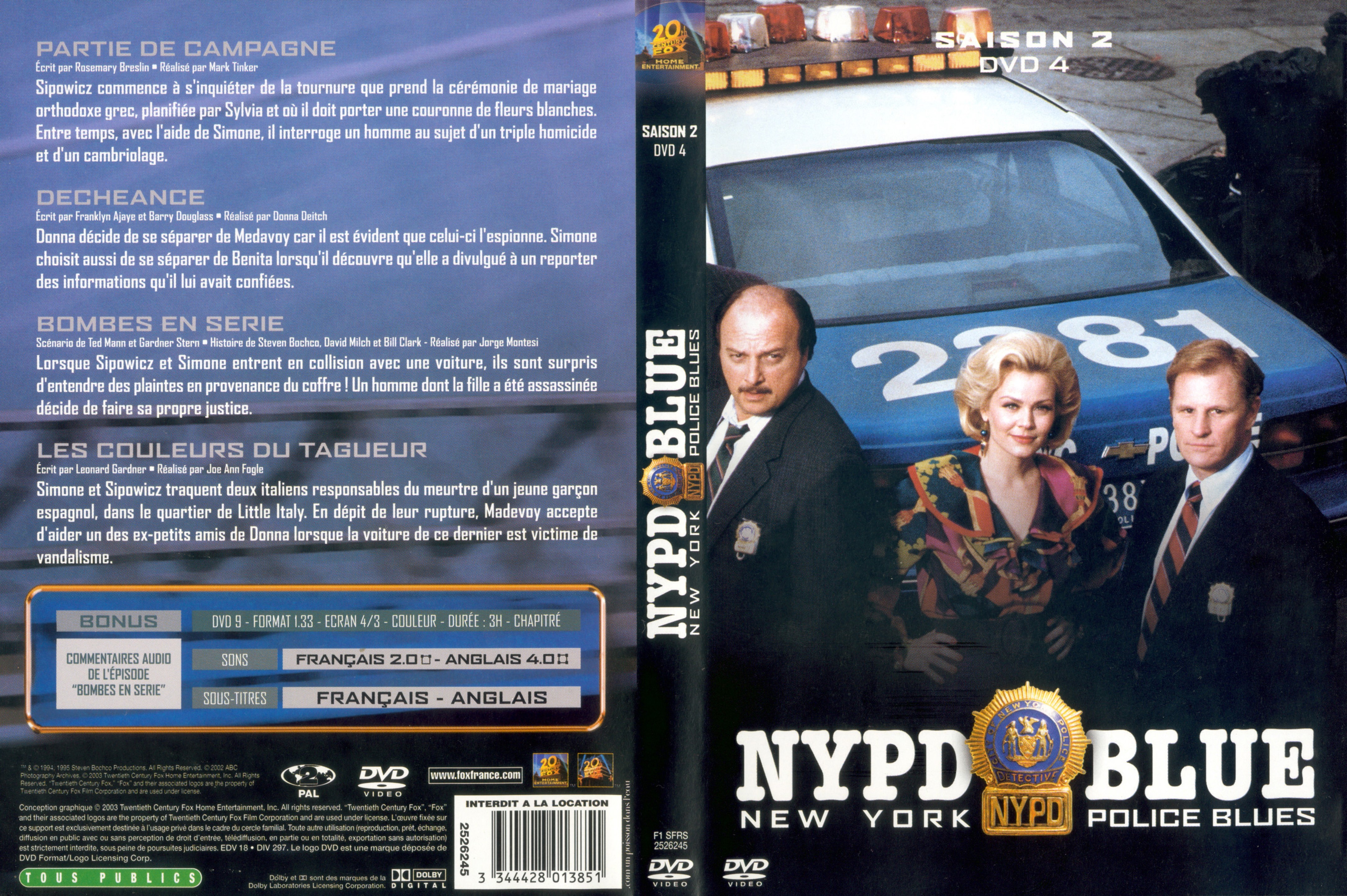 Jaquette DVD NYPD Blue saison 02 dvd 04