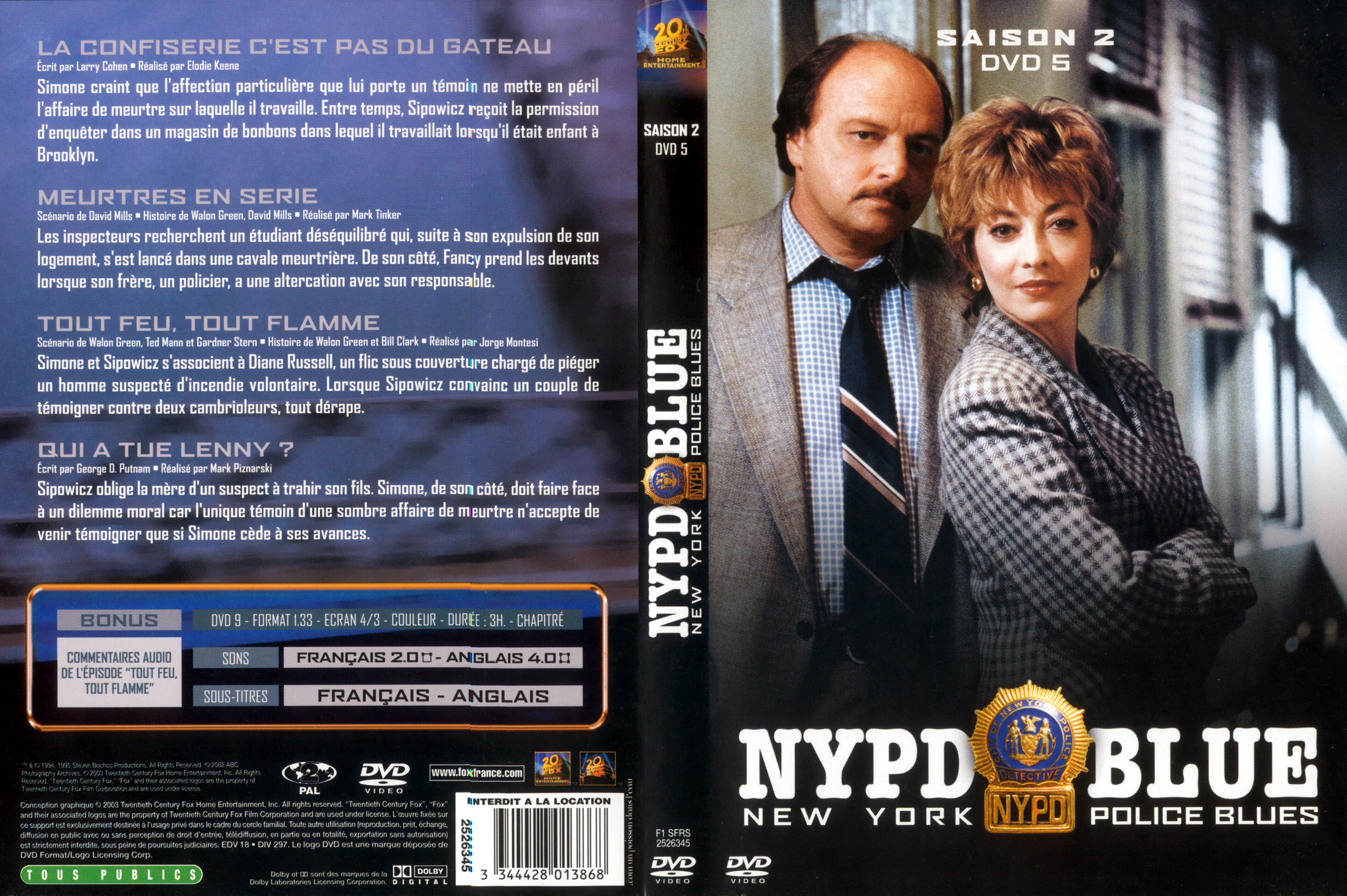 Jaquette DVD NYPD Blue saison 02 dvd 05